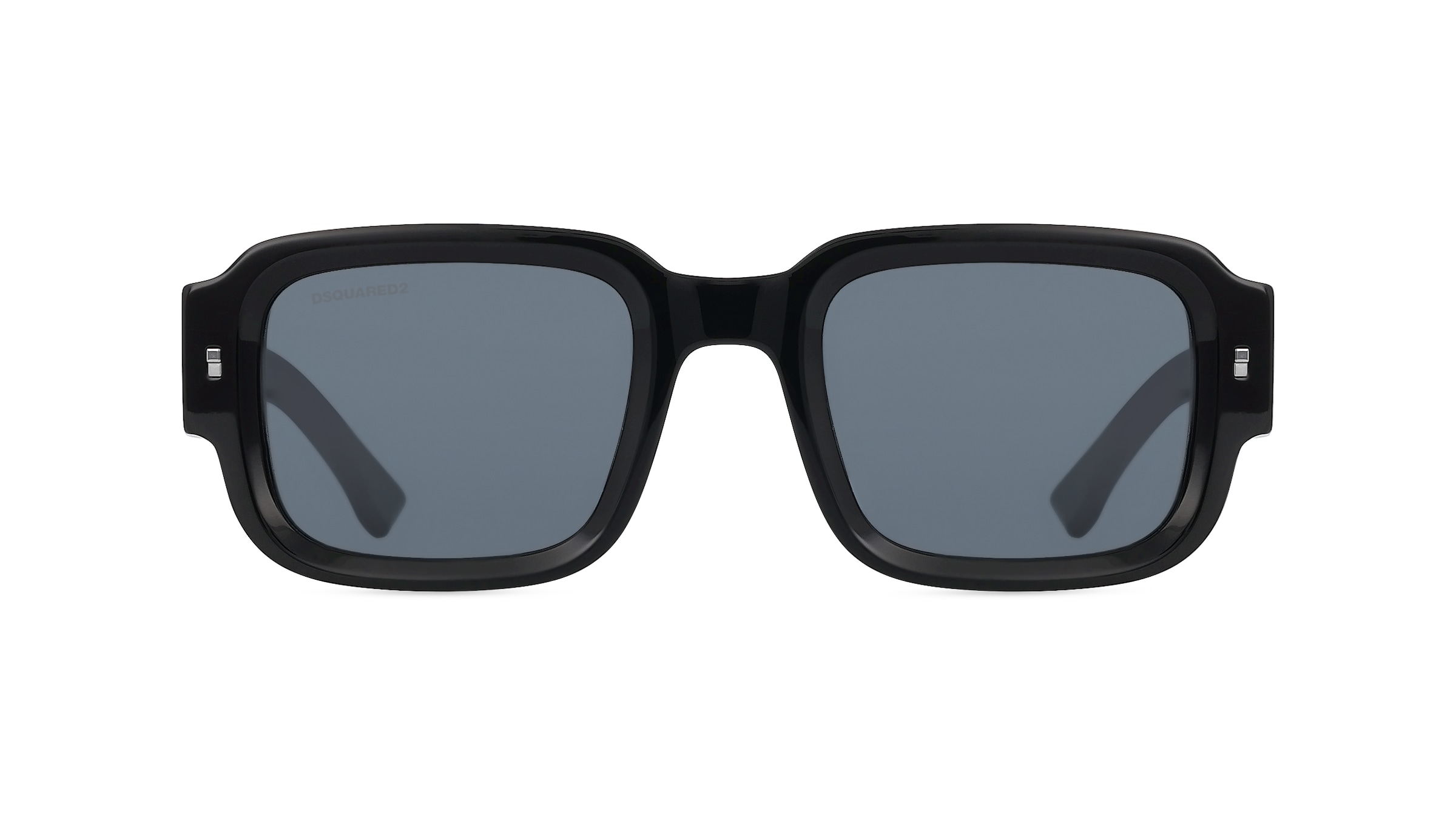 Dsquared2 ICON 0009/S Herren-Sonnenbrille Vollrand Eckig Acetat-Gestell, schwarz