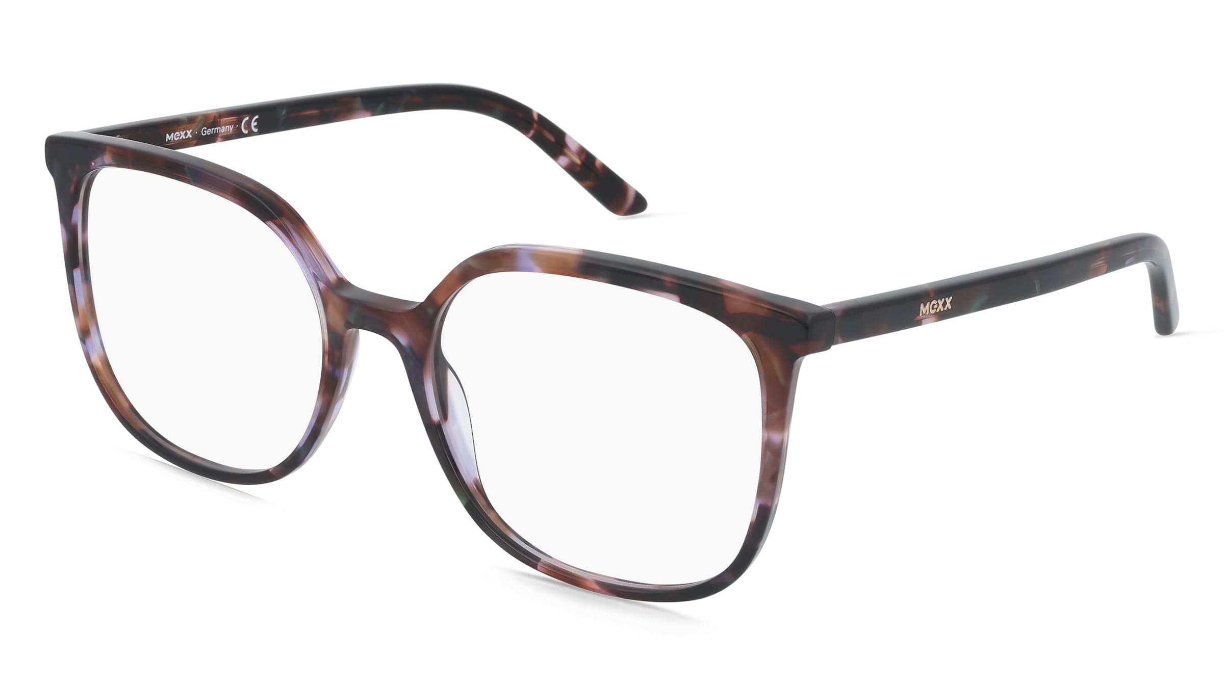 Mexx Eyes 2601 Damen-Brille inkl. Gläser Vollrand Eckig Kunststoff-Gestell 54/18/140, Havanna