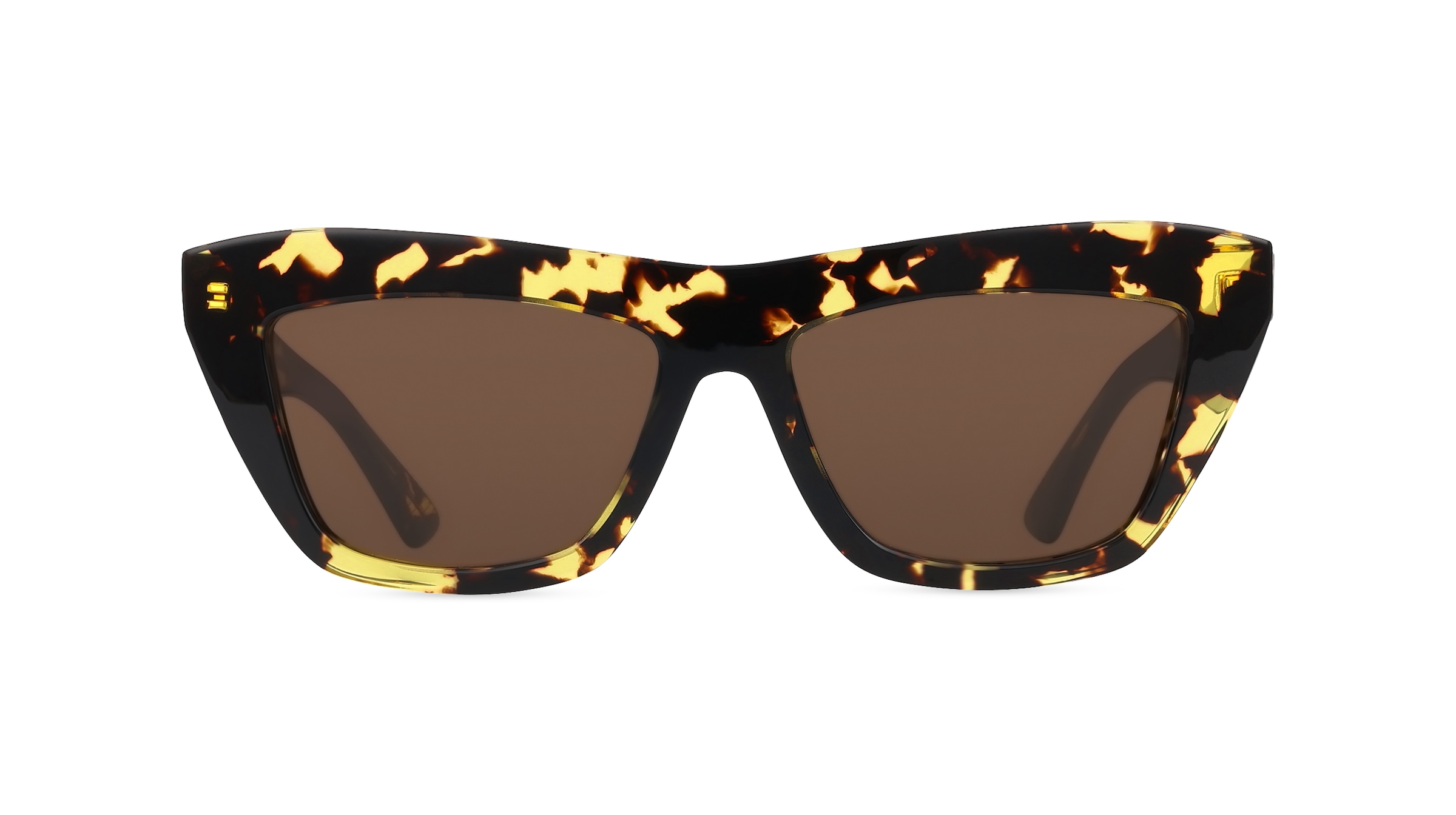 Bottega Veneta BV1121S Damen-Sonnenbrille Vollrand Butterfly Kunststoff-Gestell, braun