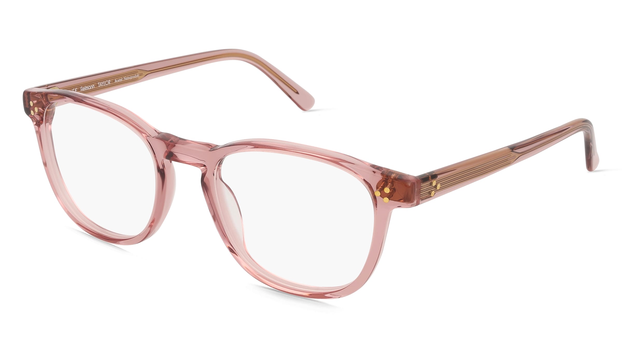 Fielmann Q 073 CL TAYLOR Unisex-Brille inkl. Gläser Vollrand Quadratisch Acetat-Gestell 51/20/145, Pink
