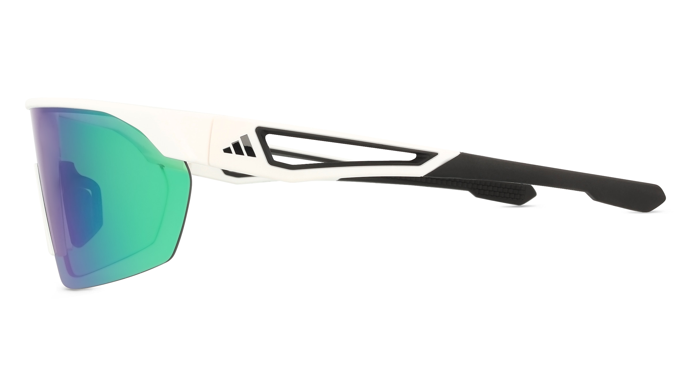 Thumbnail - Adidas SP0103 Unisex-Sonnenbrille Halbrand Monoscheibe Kunststoff-Gestell, weiß