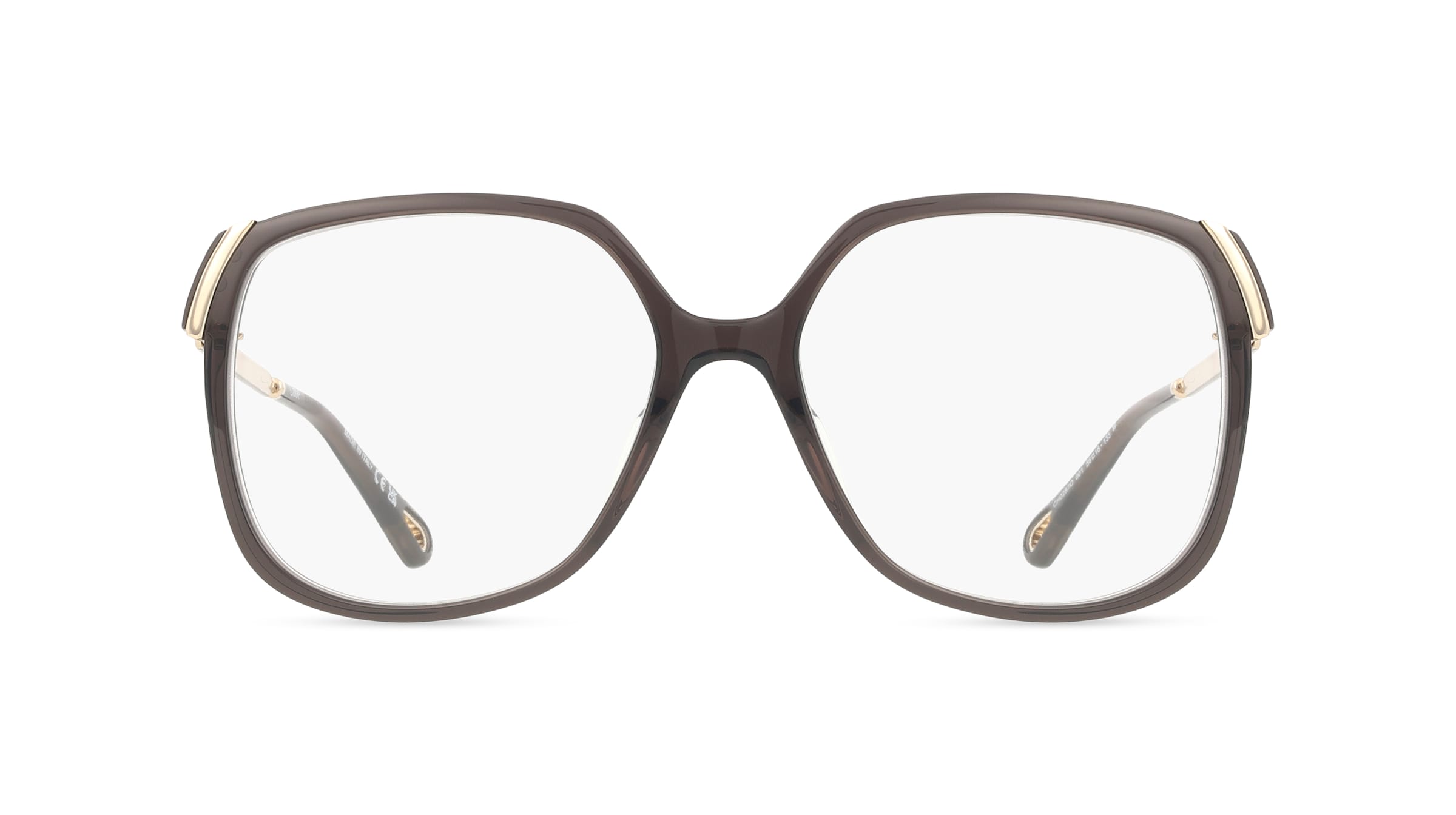 Chloé CH0287O Damen-Brille inkl. Gläser Vollrand Eckig Acetat-Gestell 56mm/16mm/135mm, Grau