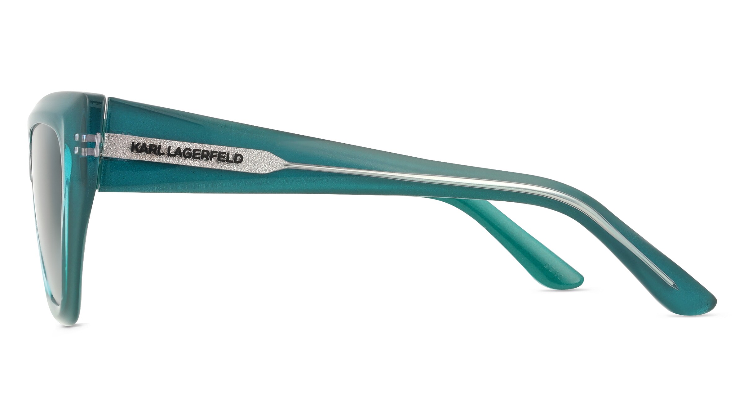 Thumbnail - Karl Lagerfeld KL6145S Unisex-Sonnenbrille Vollrand Butterfly TR90-Gestell, grün