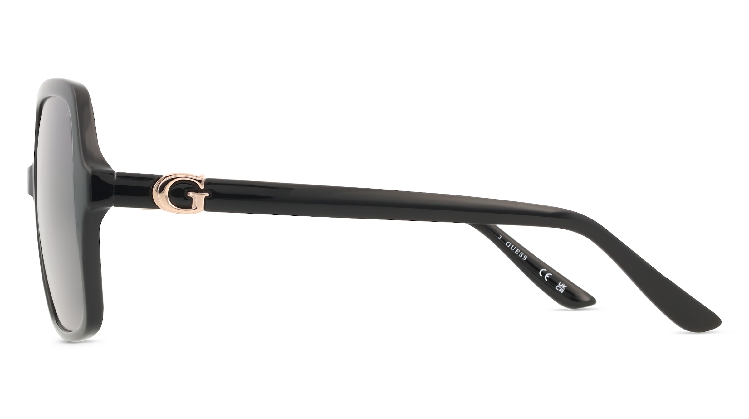 Thumbnail - Guess GU00190 Damen-Sonnenbrille Vollrand Eckig Kunststoff-Gestell, Schwarz