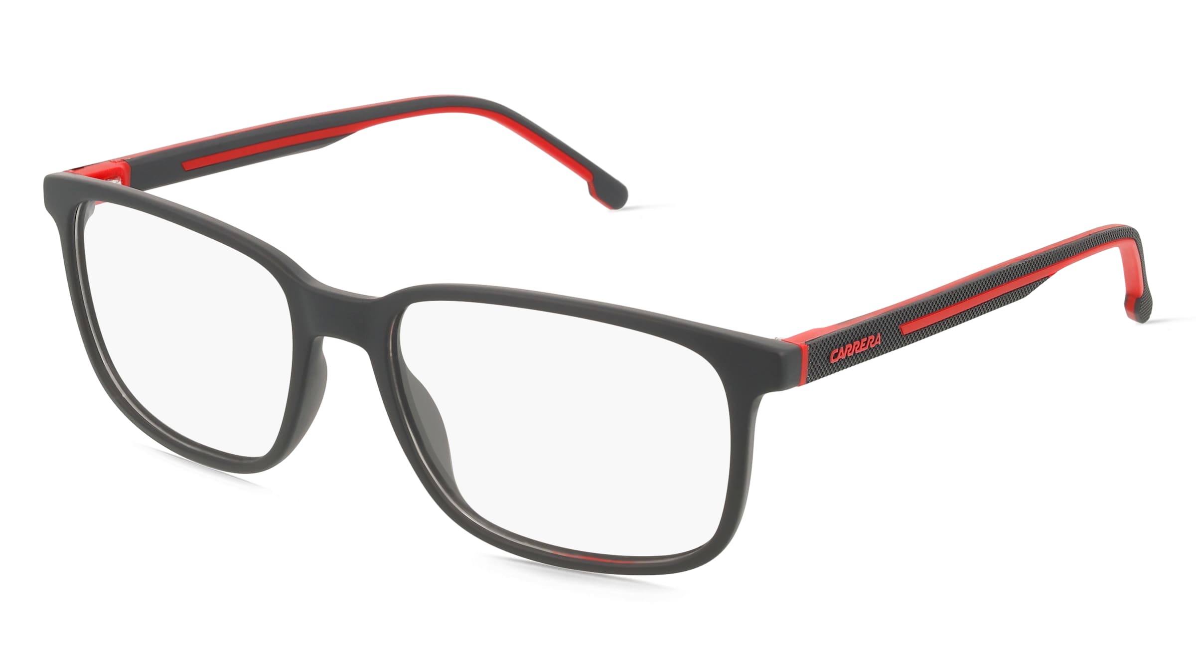 Carrera 8916 Unisex-Brille inkl. Gläser Vollrand Eckig Kunststoff-Gestell 55/17/145, Schwarz