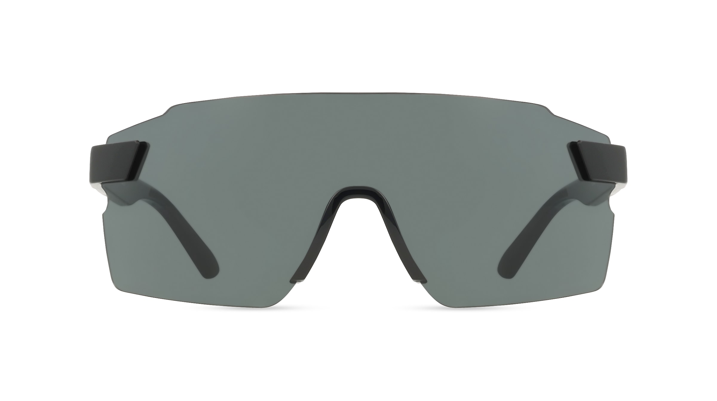 Scuderia Ferrari 0FZ6024U Herren-Sonnenbrille Randlos Eckig Kunststoff-Gestell, schwarz