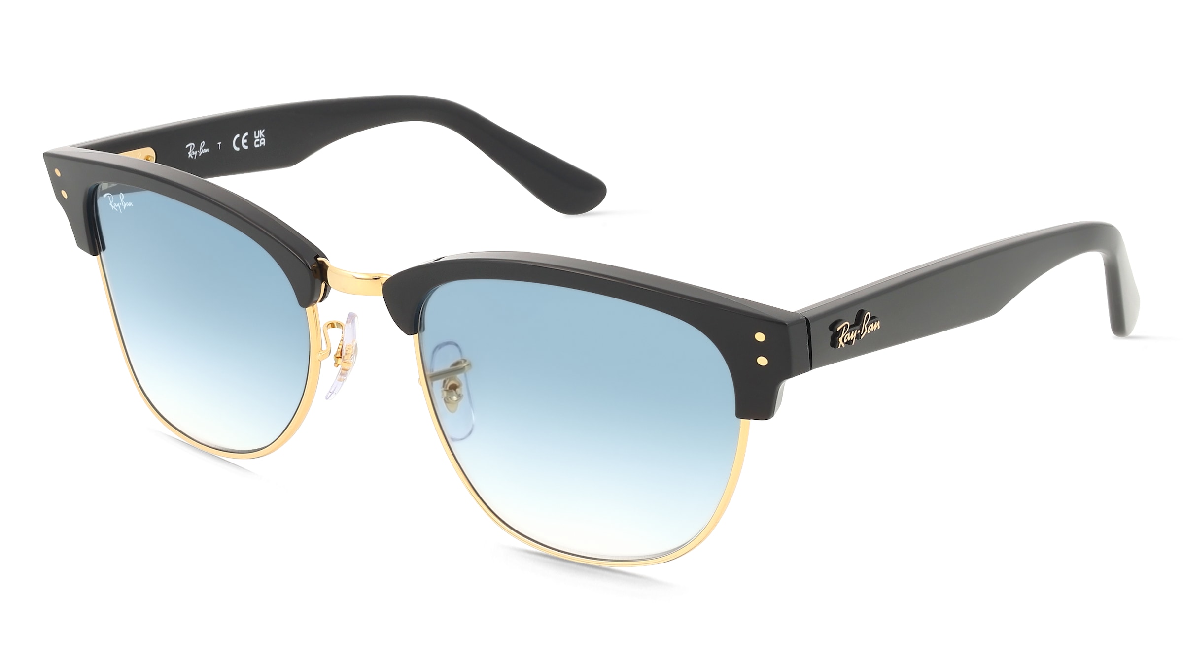 Ray-Ban 0RBR0504S CLUBMASTER REVERSE Unisex-Sonnenbrille Vollrand Quadratisch Kunststoff-Gestell, Schwarz