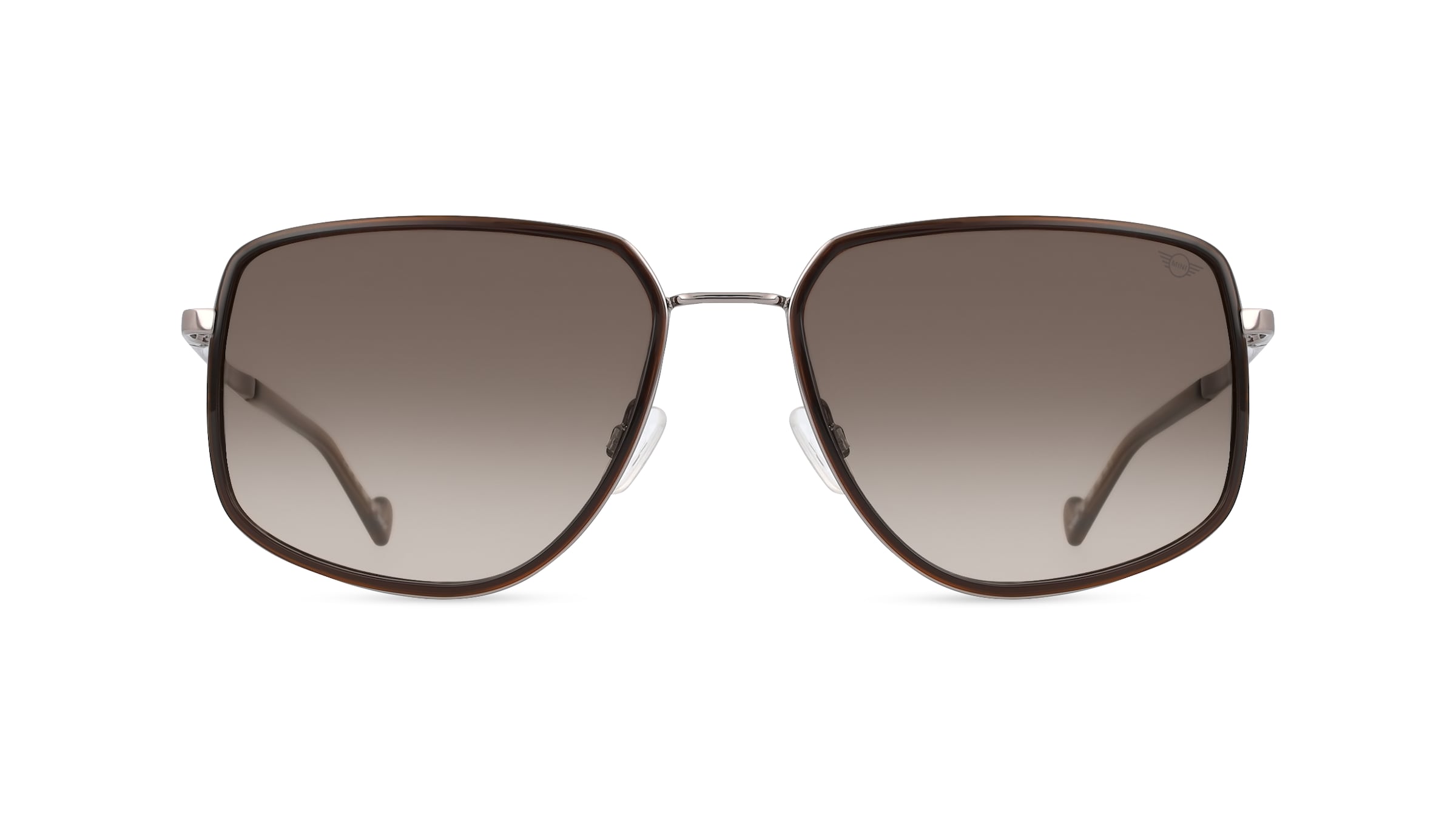 MINI EYEWEAR 747019 Unisex-Sonnenbrille Vollrand Pilot Metall-Gestell, braun