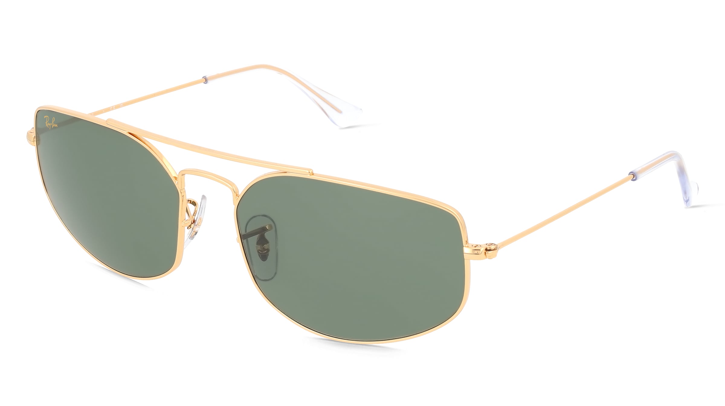 Ray-Ban RB3845 Unisex-Sonnenbrille Vollrand Geometrisch Metall-Gestell, Gold
