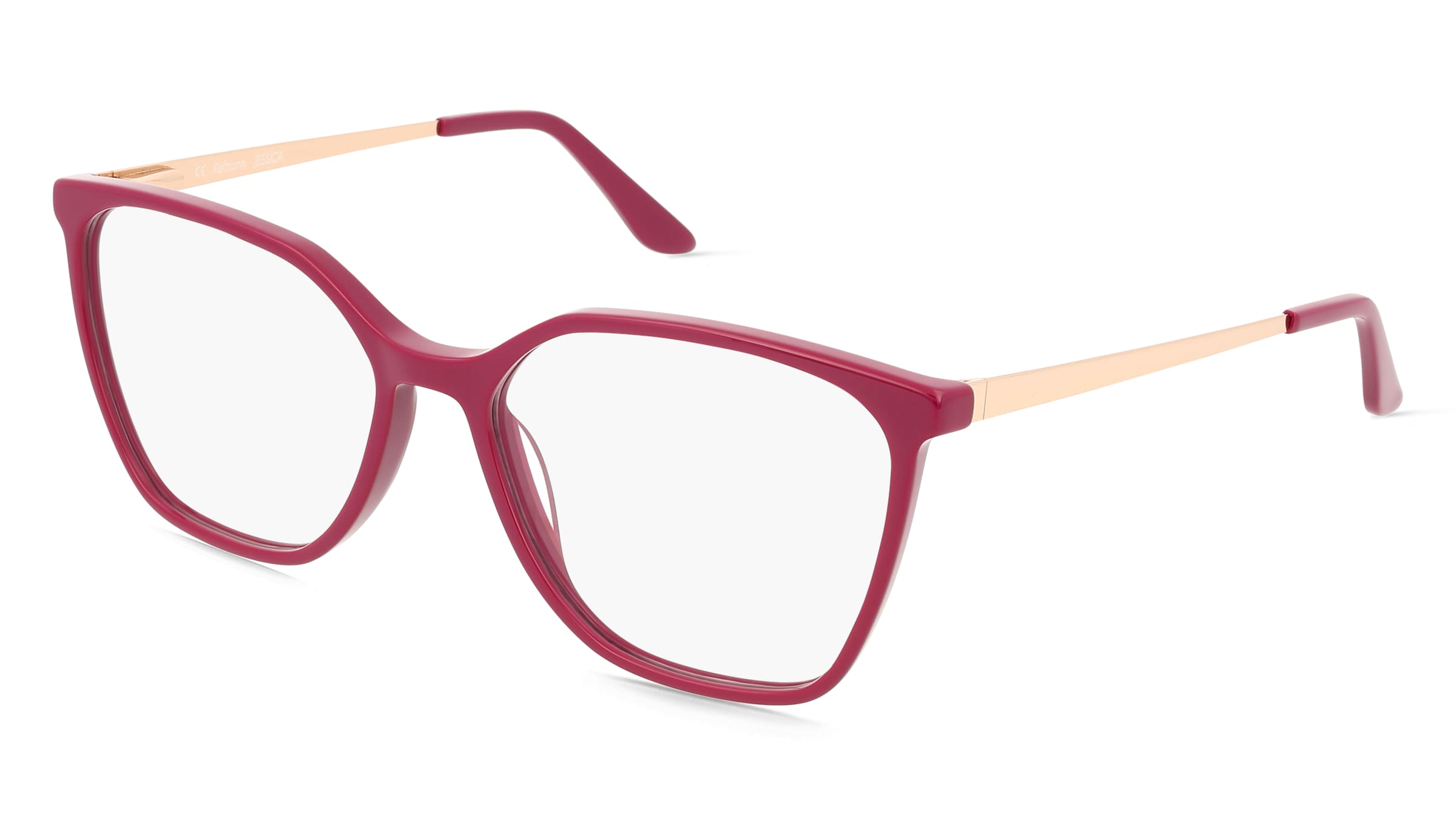 Fielmann ABC 097 FLEX FA JESSICA Damen-Brille inkl. Gläser Vollrand Butterfly Acetat-Gestell 55/16/135, Lila