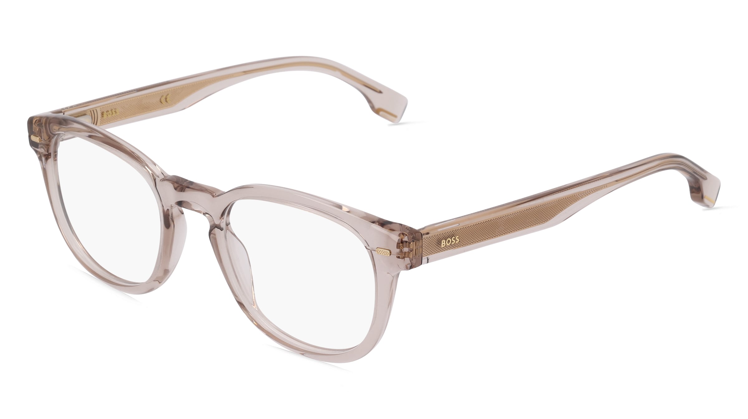 Boss 1384 Herren-Brille inkl. Gläser Vollrand Quadratisch Acetat-Gestell 49/21/145, Gelb