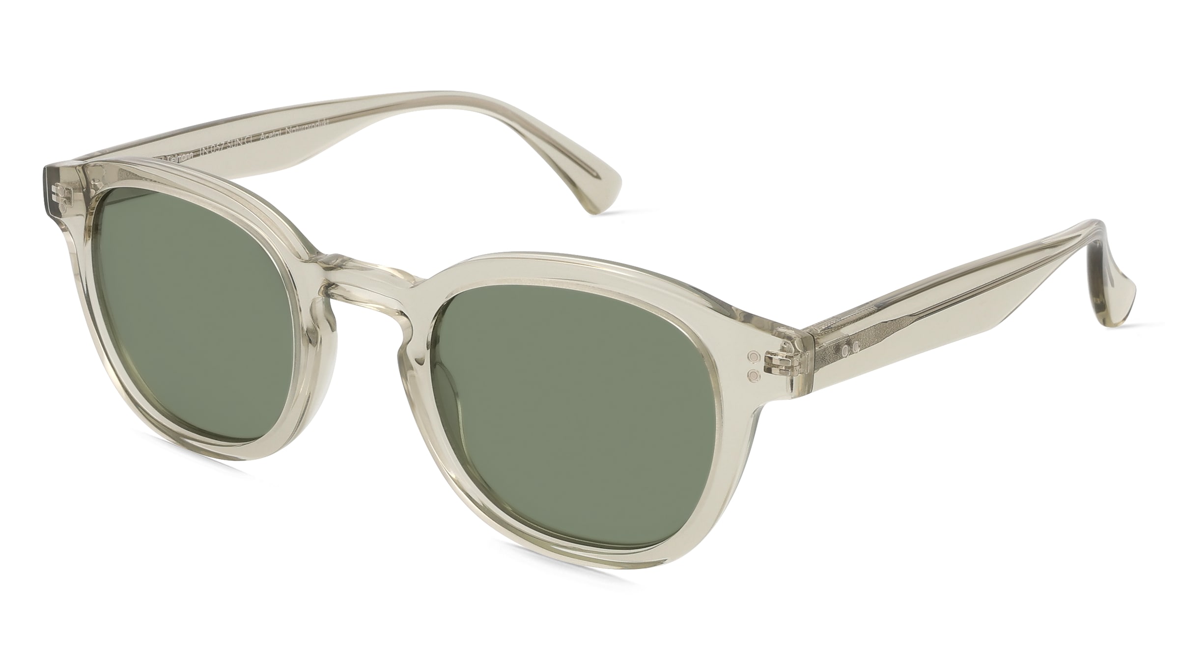 Fielmann LN 057 SUN CL LINUS Herren-Sonnenbrille Vollrand Panto Acetat Extrudiert-Gestell, Grün