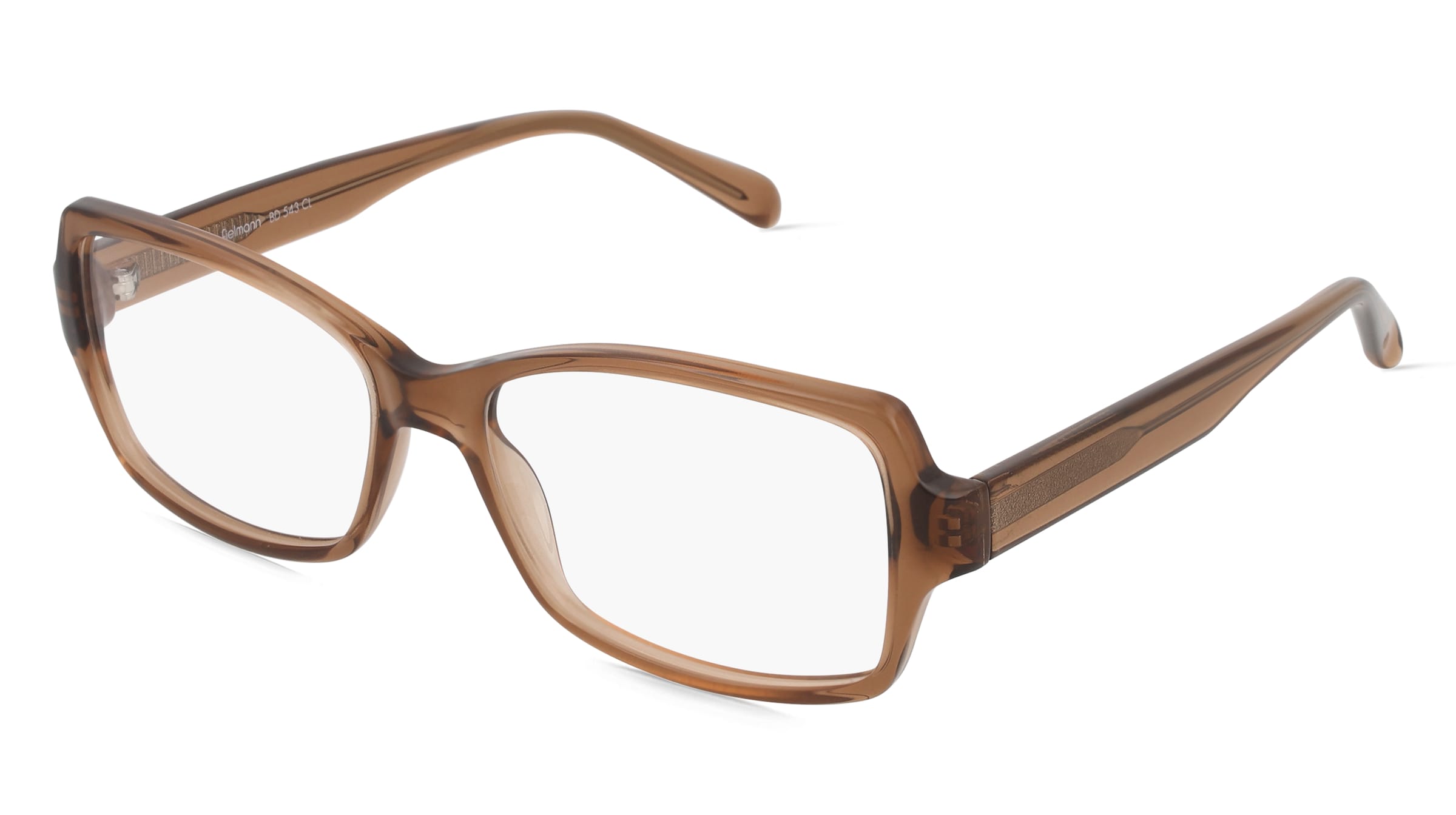 Fielmann BD 543 CL RITA Damen-Brille inkl. Gläser Vollrand Quadratisch Propionat-Gestell 53/16/140, Braun