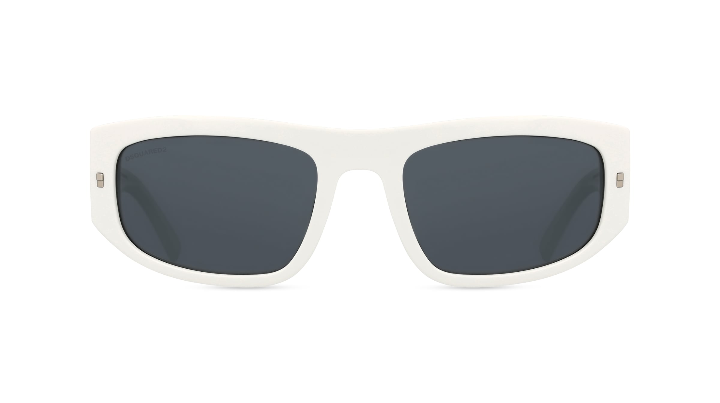 Dsquared2 ICON 0016/S Herren-Sonnenbrille Vollrand Eckig Acetat-Gestell, weiß