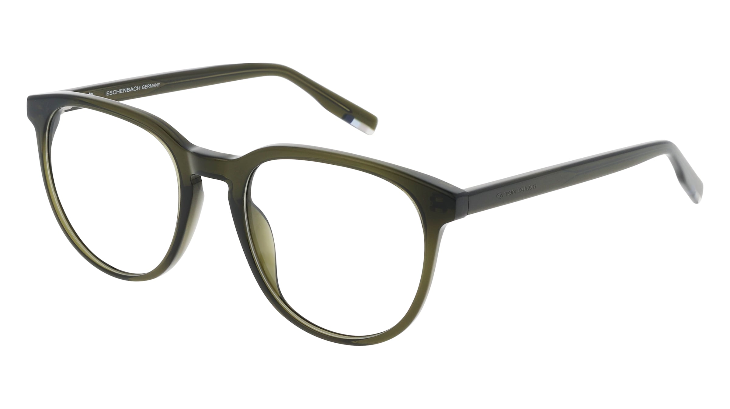 Tom Tailor 673006 Unisex-Brille inkl. Gläser Vollrand Panto Kunststoff-Gestell 52/20/140, Grün