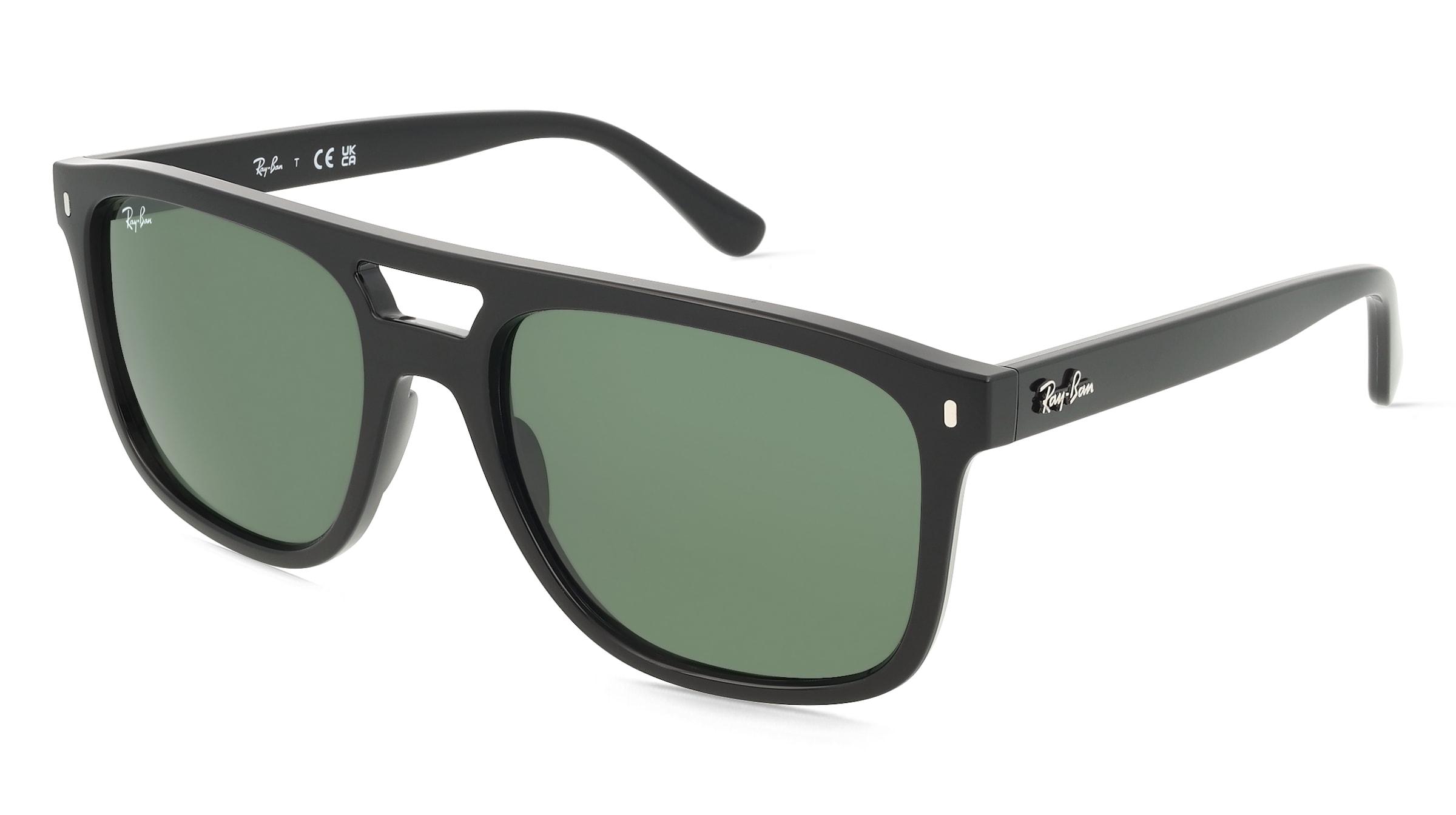 Ray-Ban RB2213 Unisex-Sonnenbrille Vollrand Quadratisch Propionat-Gestell, Schwarz
