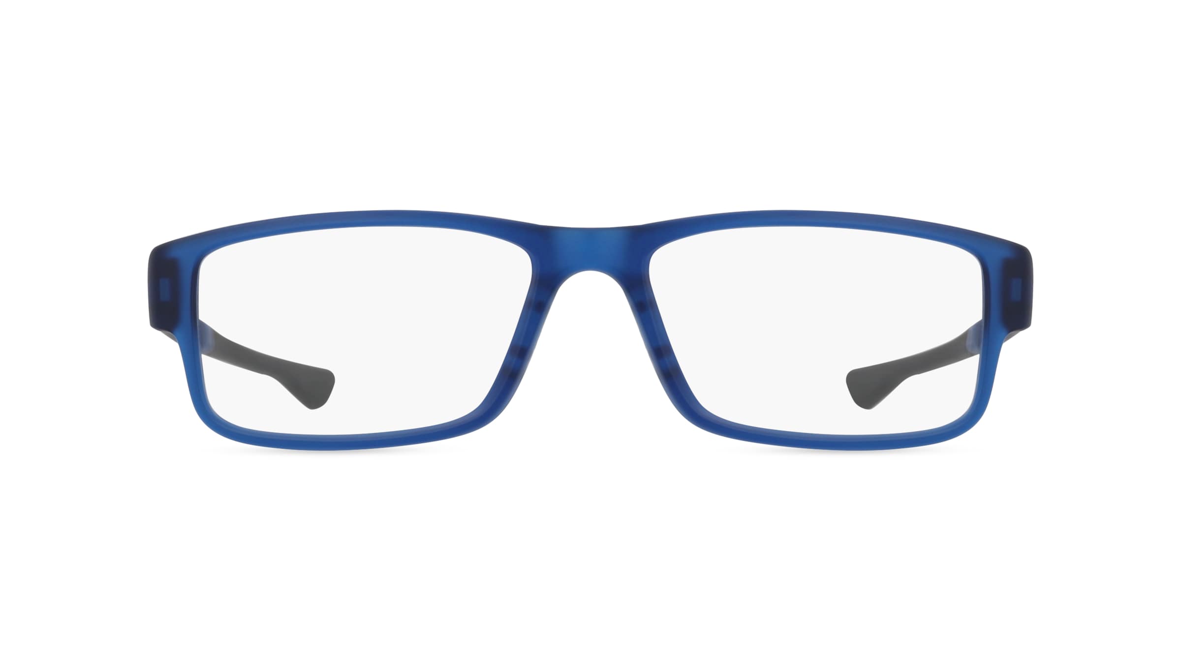 Oakley OX8046 Herren-Brille inkl. Gläser Vollrand Rechteckig Kunststoff-Gestell 55mm/18mm/143mm, blau