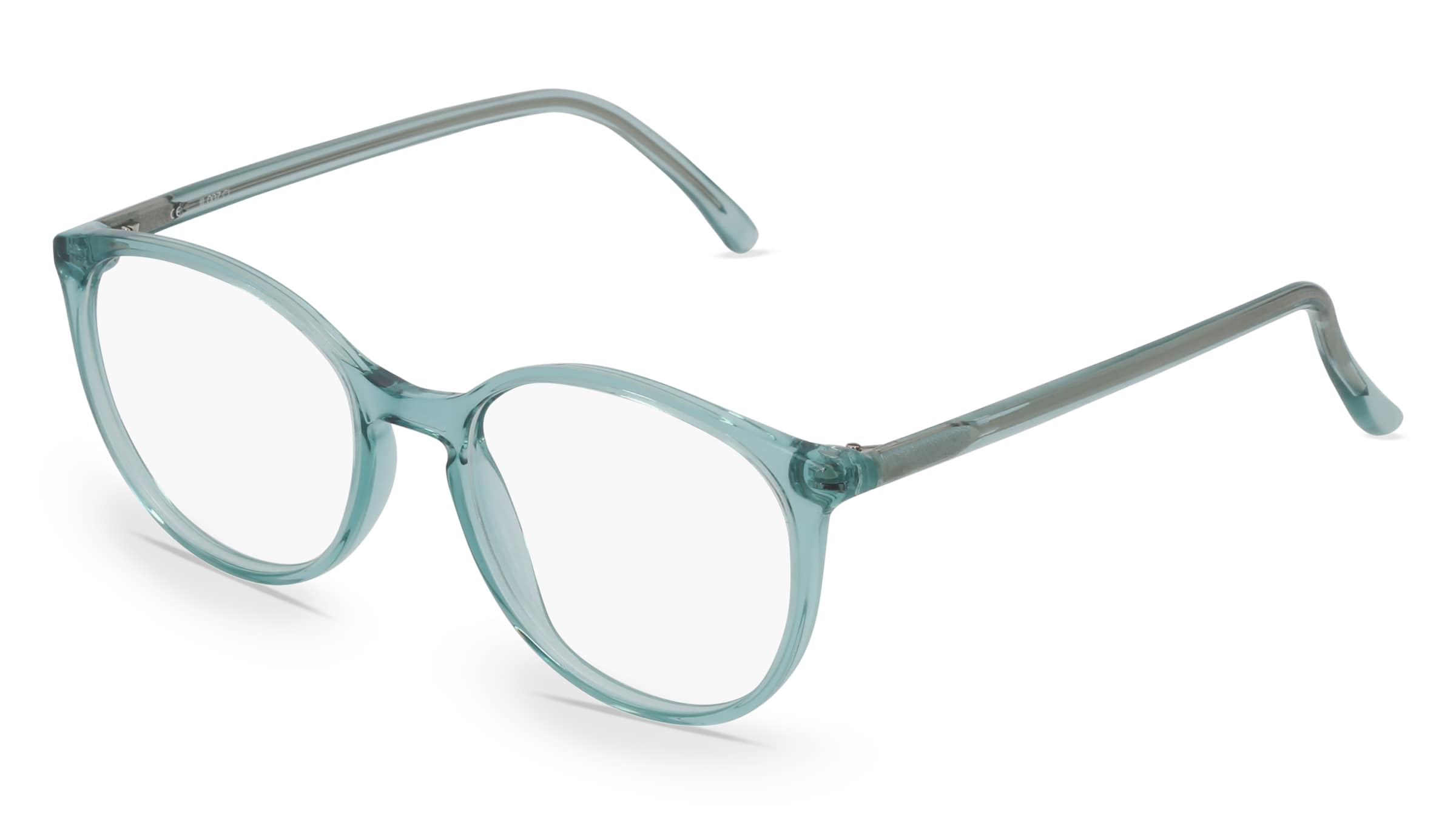 Fielmann JIL 007 CL Damen-Brille inkl. Gläser Vollrand Panto Kunststoff-Gestell 52mm/18mm/140mm, grün