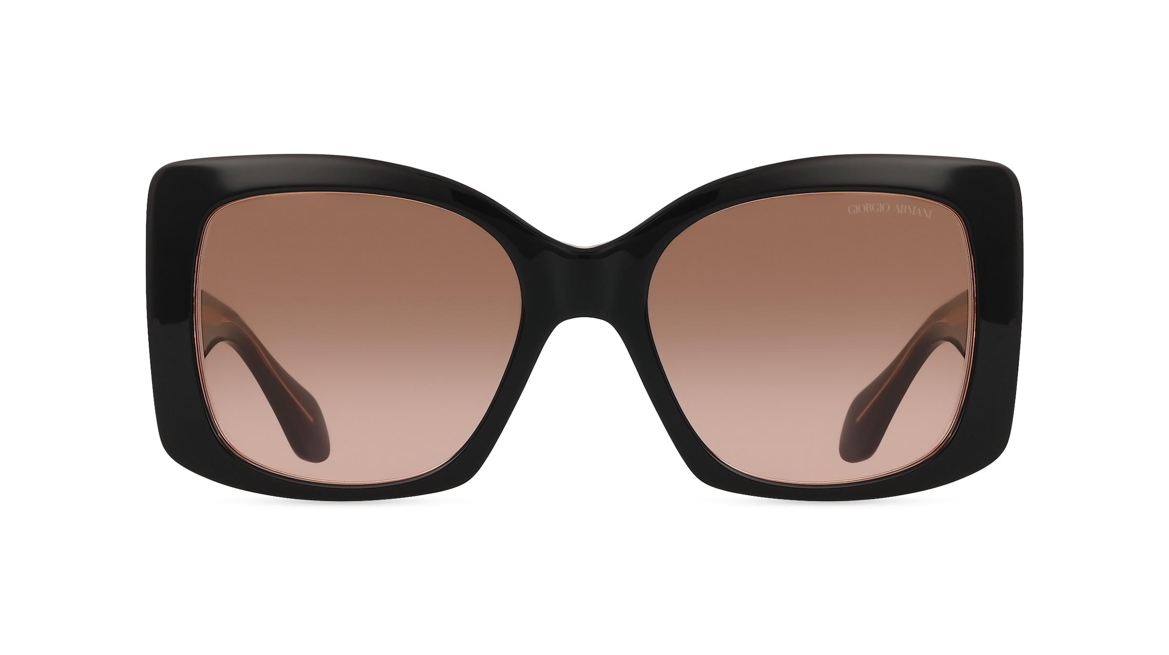 Giorgio Armani 0AR8208U Damen-Sonnenbrille Vollrand Quadratisch Acetat-Gestell, schwarz