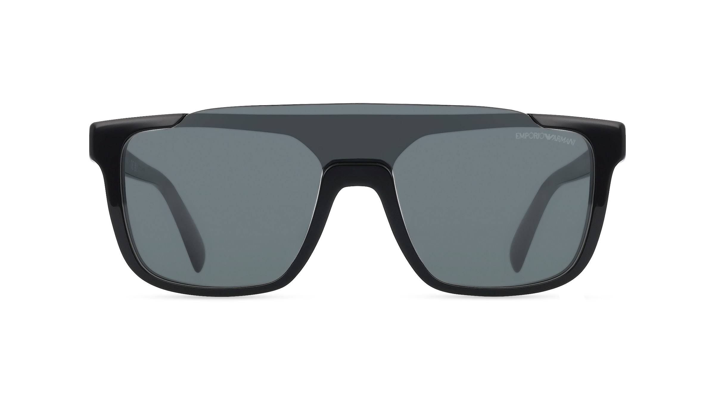 Emporio Armani EA4193 Herren-Sonnenbrille Vollrand Monoscheibe Acetat-Gestell, schwarz