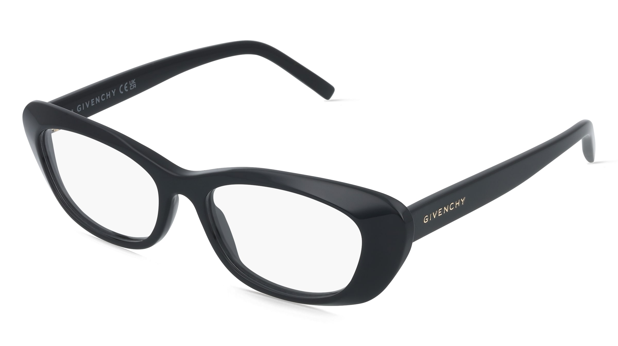 GIVENCHY GV50097I CITY Damen-Brille inkl. Gläser Vollrand Cat Eye Acetat-Gestell 53/16/145, Schwarz