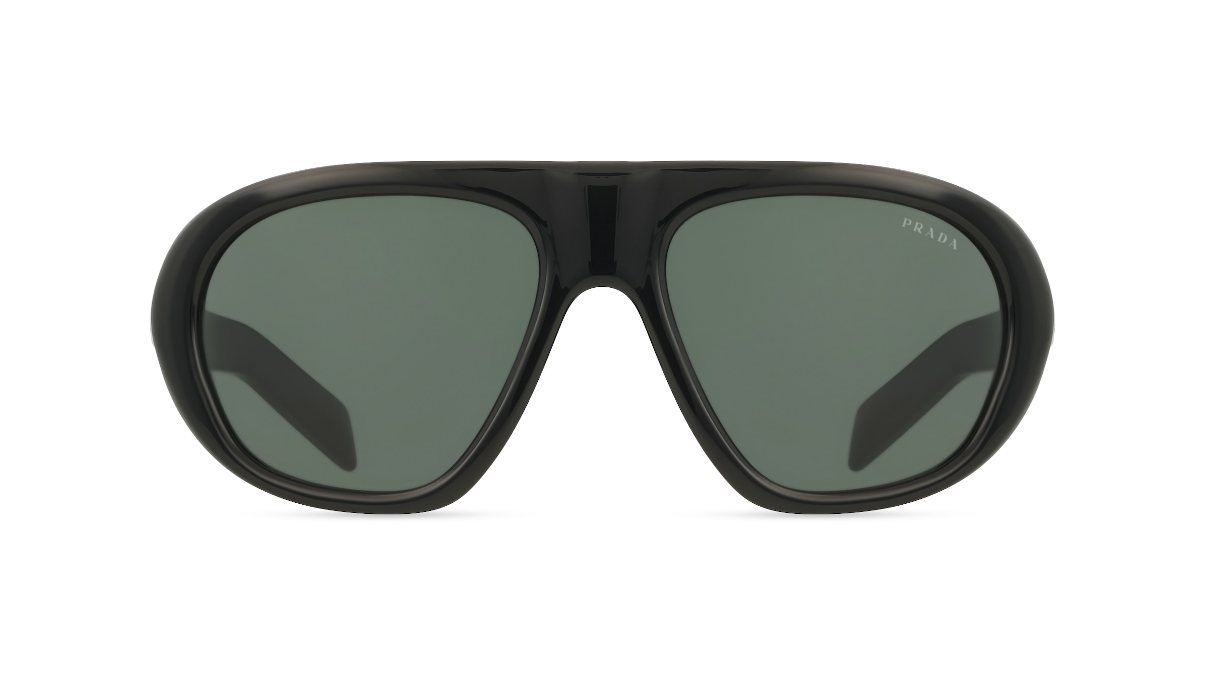 Prada 0PR C05S Damen-Sonnenbrille Vollrand Quadratisch Acetat-Gestell, schwarz