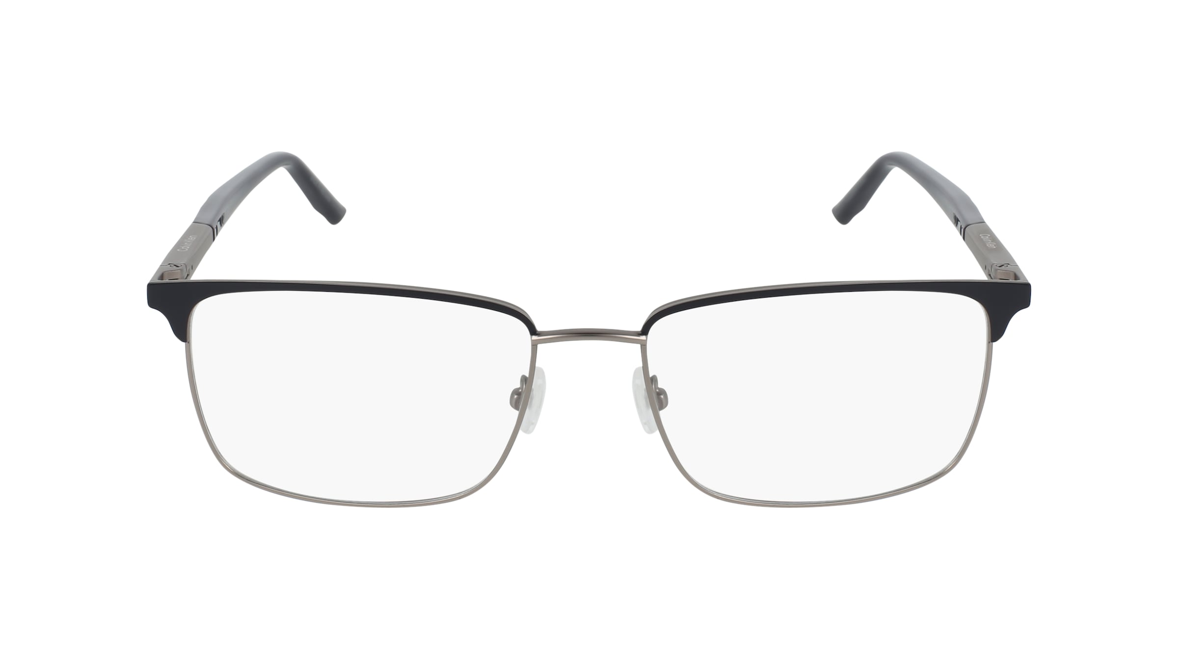 Calvin Klein CK25106 Herren-Brille inkl. Gläser Vollrand Eckig Metall-Gestell 59/18/150, blau