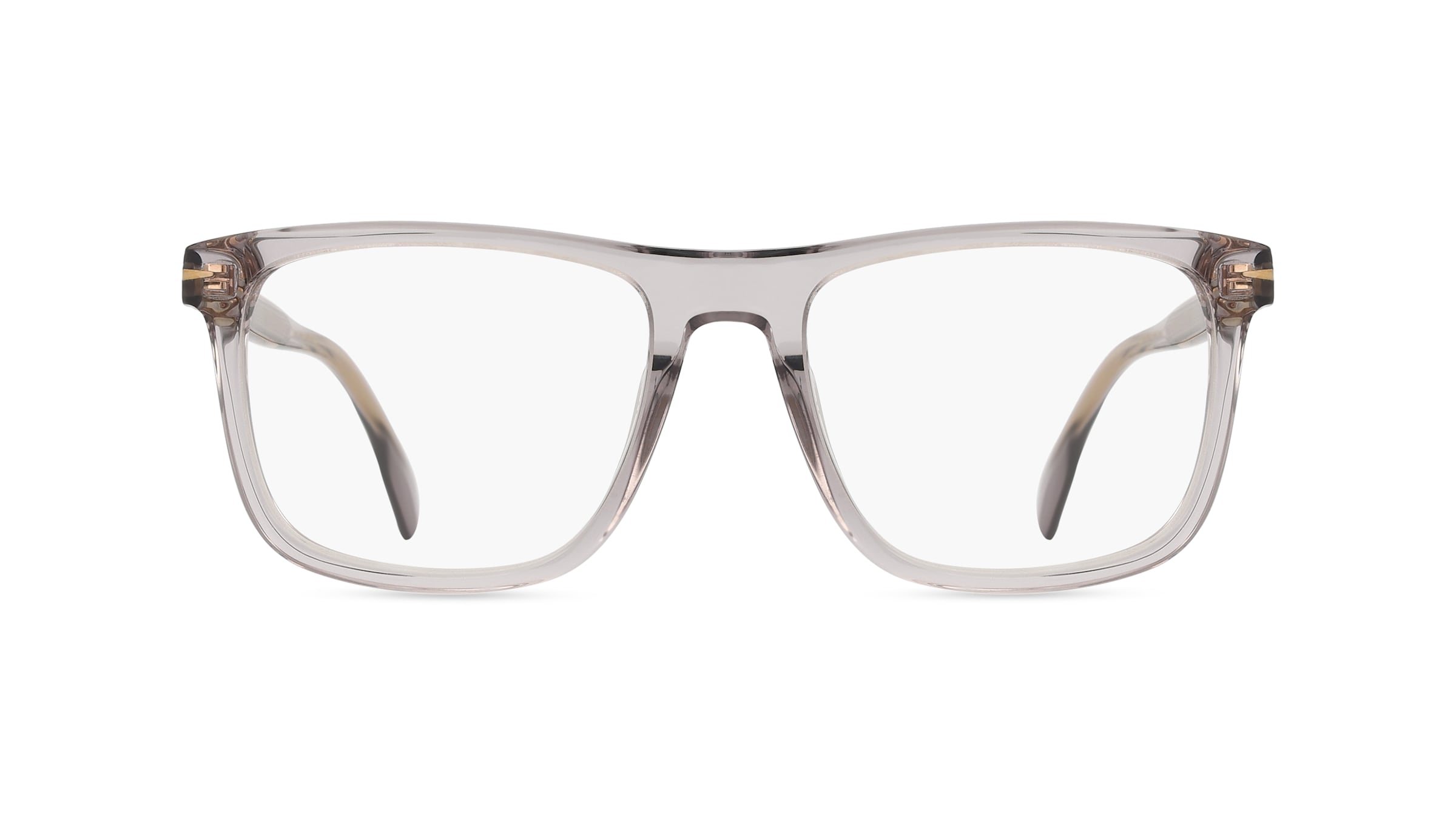 David Beckham DB 7115 Herren-Brille inkl. Gläser Vollrand Eckig Acetat-Gestell 54mm/19mm/145mm, grau