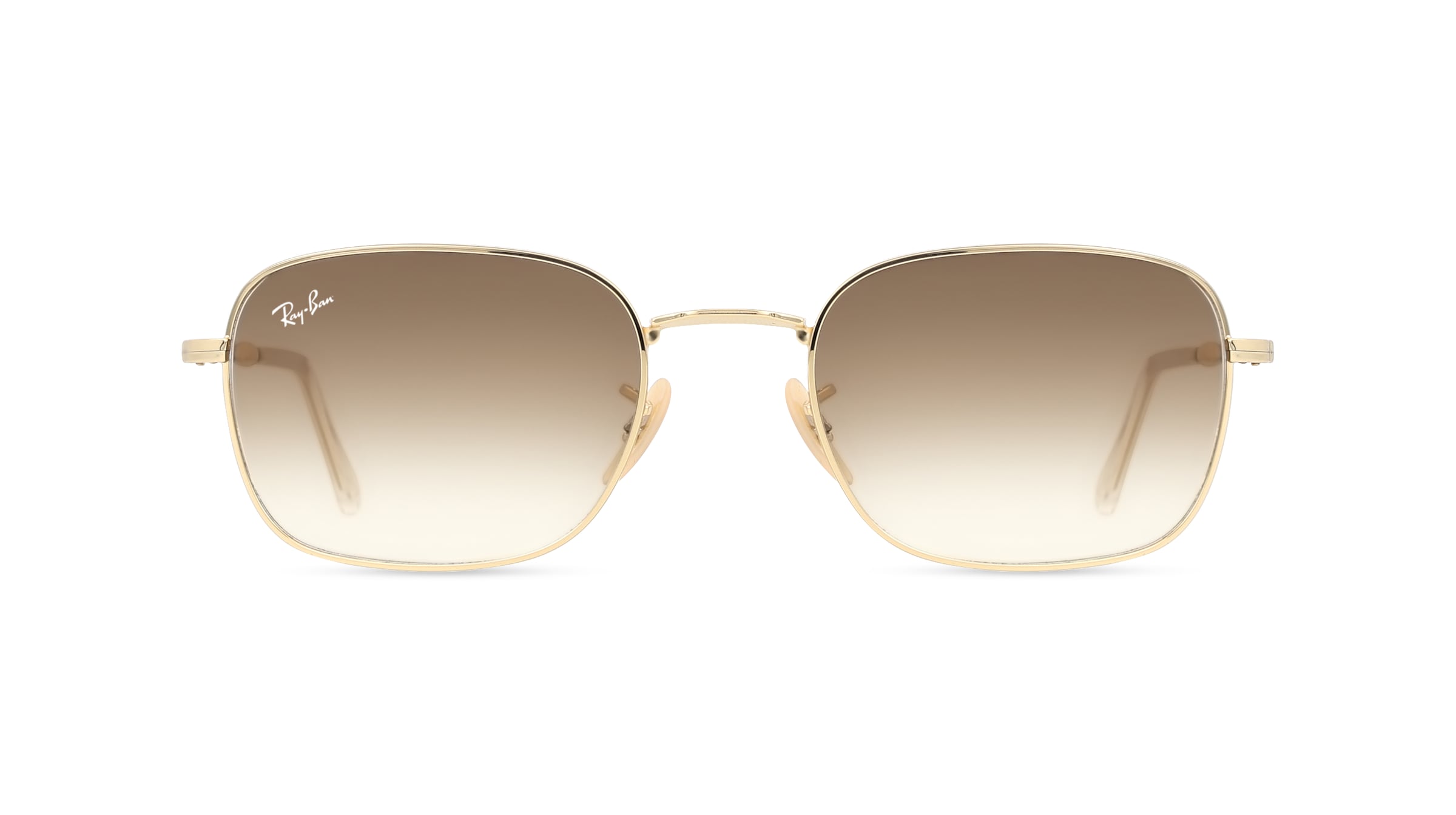 Ray-Ban RB 3706 Unisex-Sonnenbrille Vollrand Eckig Metall-Gestell, gold