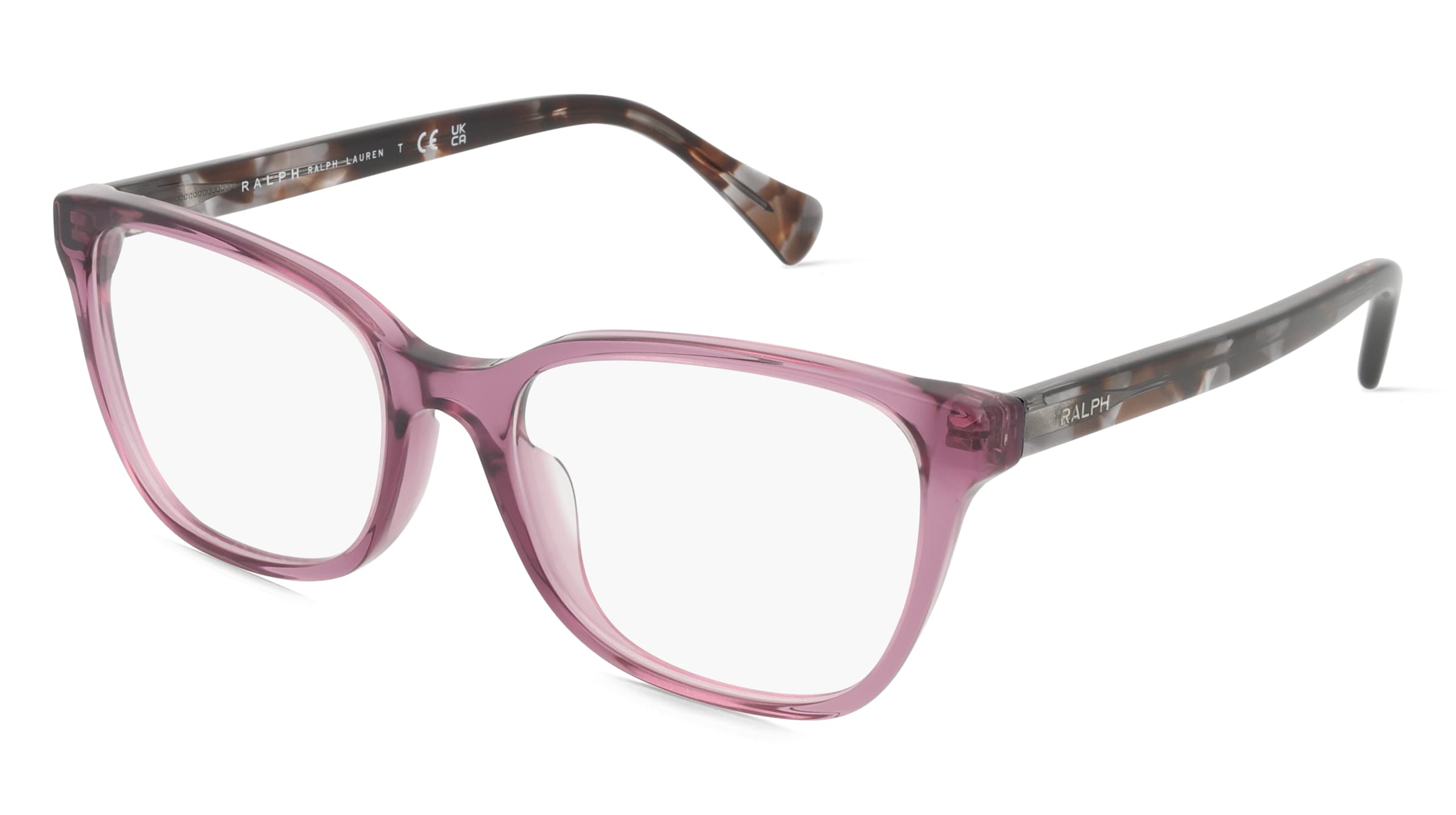 Ralph RA7137U Damen-Brille inkl. Gläser Vollrand Quadratisch Acetat-Gestell 51/18/145, Lila