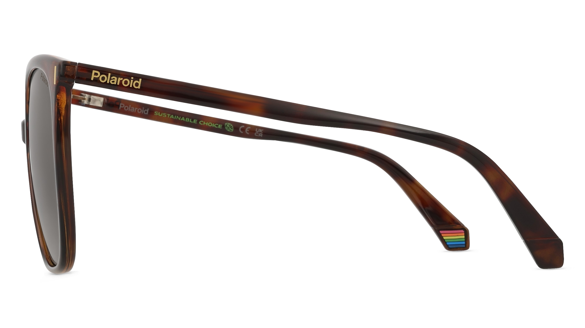 Thumbnail - Polaroid PLD 6218/S Damen-Sonnenbrille Vollrand Quadratisch Kunststoff-Gestell, braun