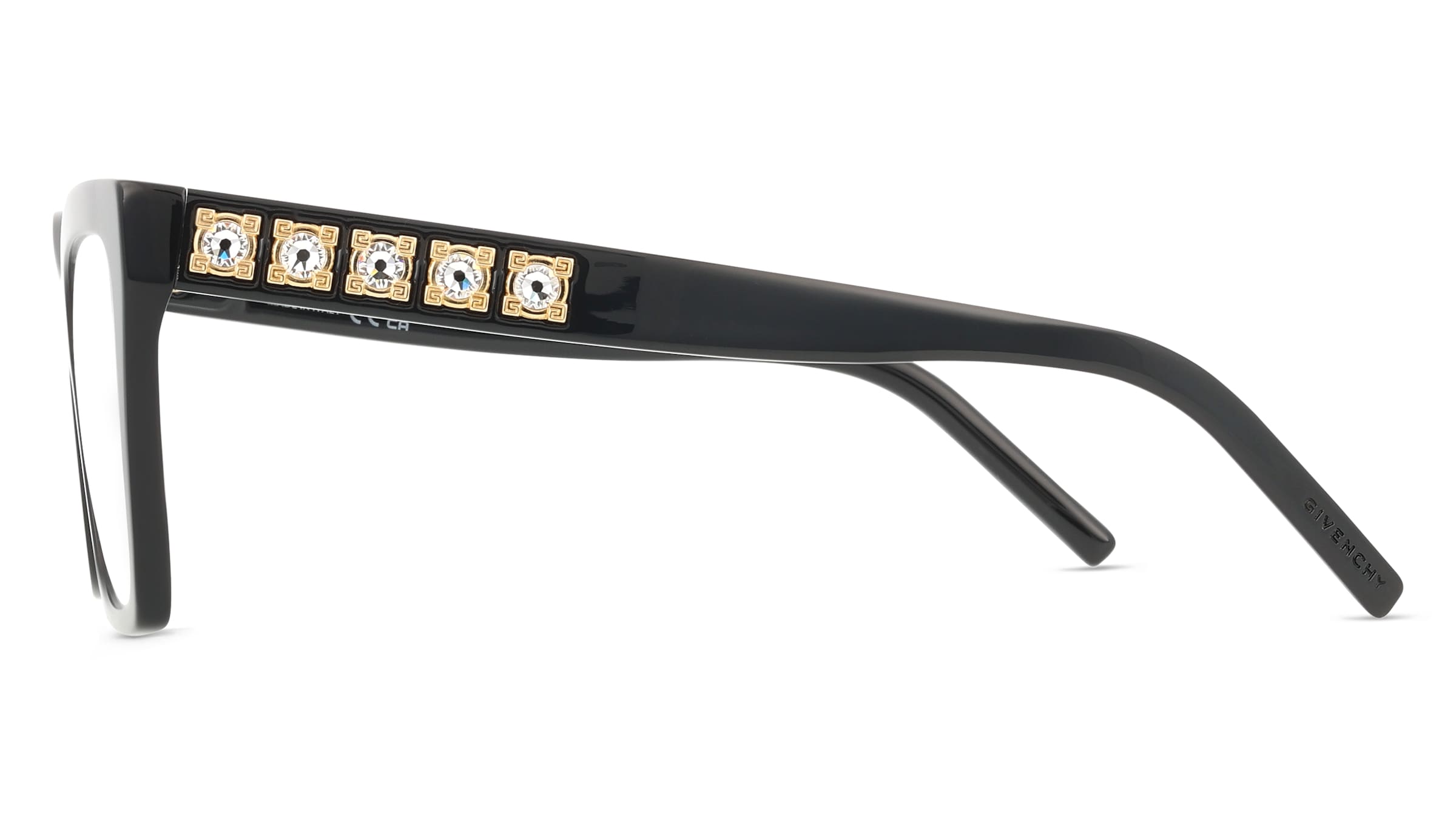 Thumbnail - Givenchy GV50055I Unisex-Brille inkl. Gläser Vollrand Cat Eye Acetat-Gestell 55/17/145, schwarz