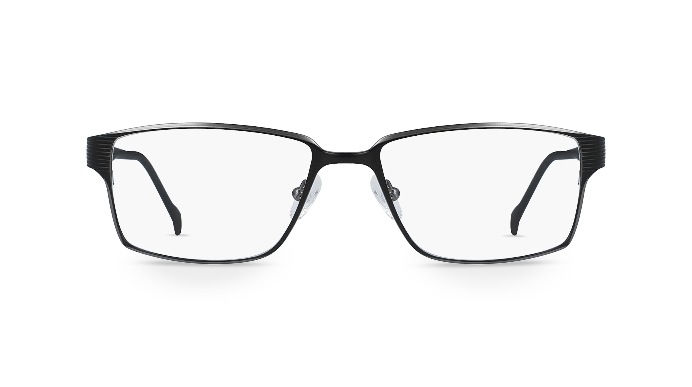 Fielmann COMFORT 065 FLEX TR Herren-Brille inkl. Gläser Vollrand Eckig Titan-Gestell 55mm/16mm/140mm, schwarz