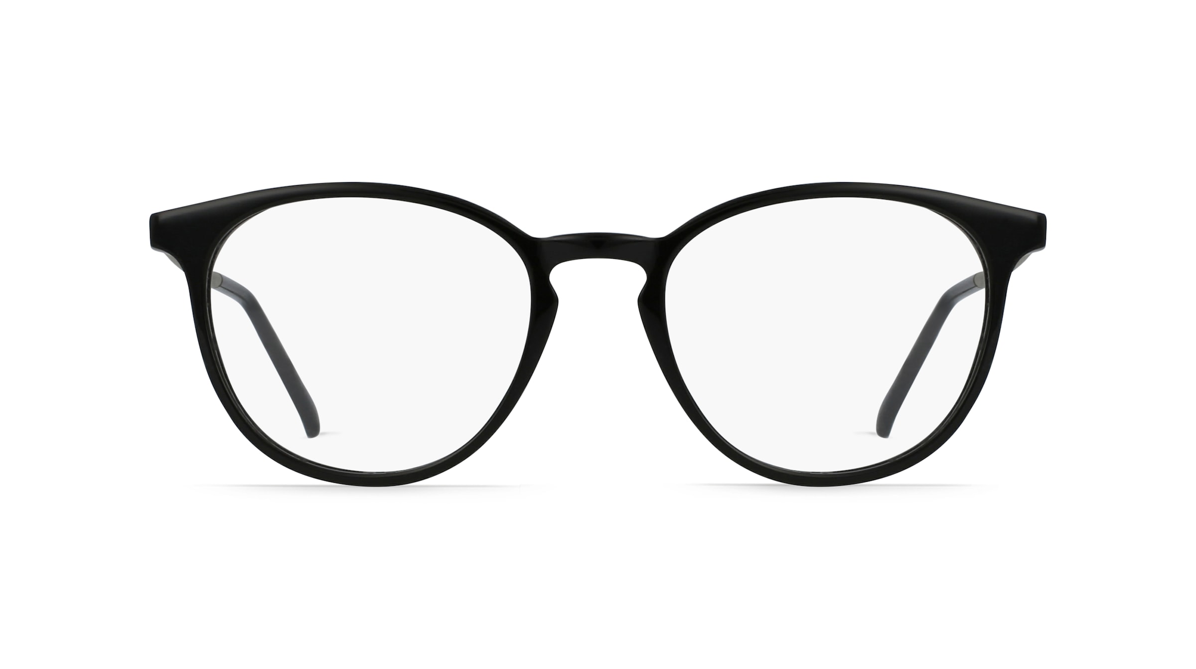 Fielmann BE 009 FA Unisex-Brille inkl. Gläser Vollrand Panto Acetat-Gestell 50mm/19mm/140mm, schwarz