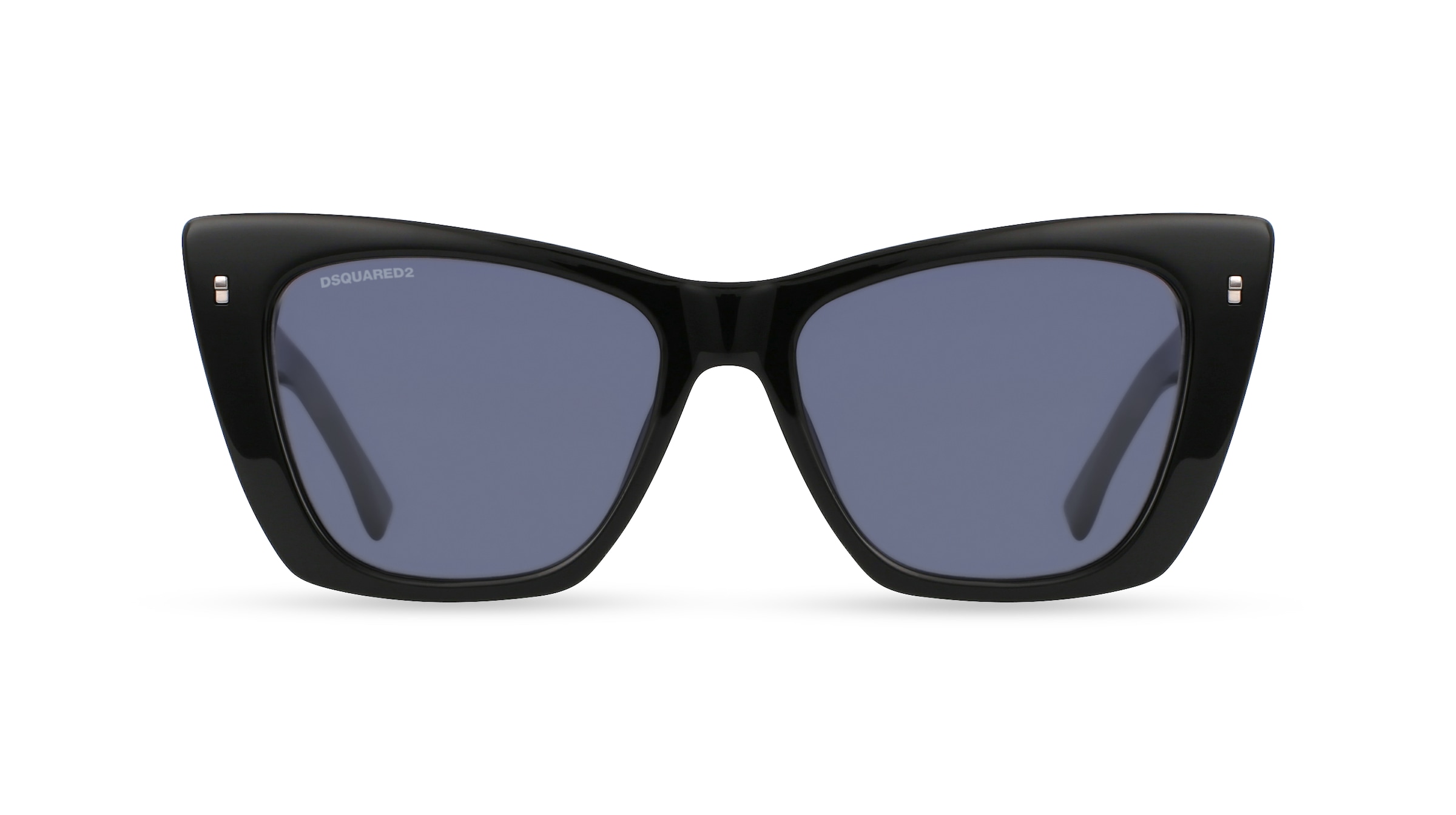 Dsquared2 ICON 0006/S Damen-Sonnenbrille Vollrand Butterfly Acetat-Gestell, schwarz