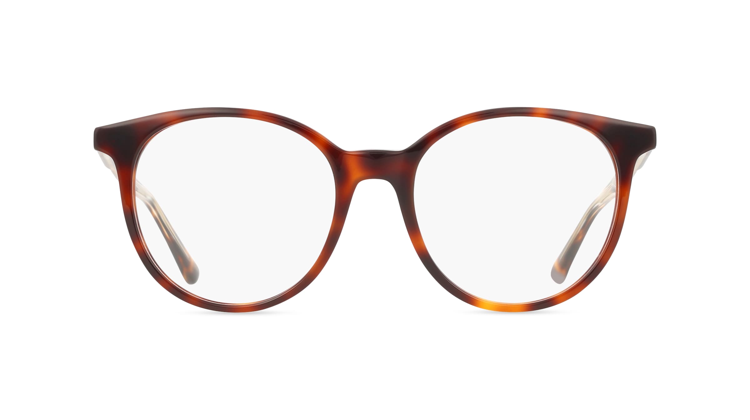 Calvin Klein CK24543 Damen-Brille inkl. Gläser Vollrand Rund Acetat-Gestell 52mm/18mm/145mm, Havanna