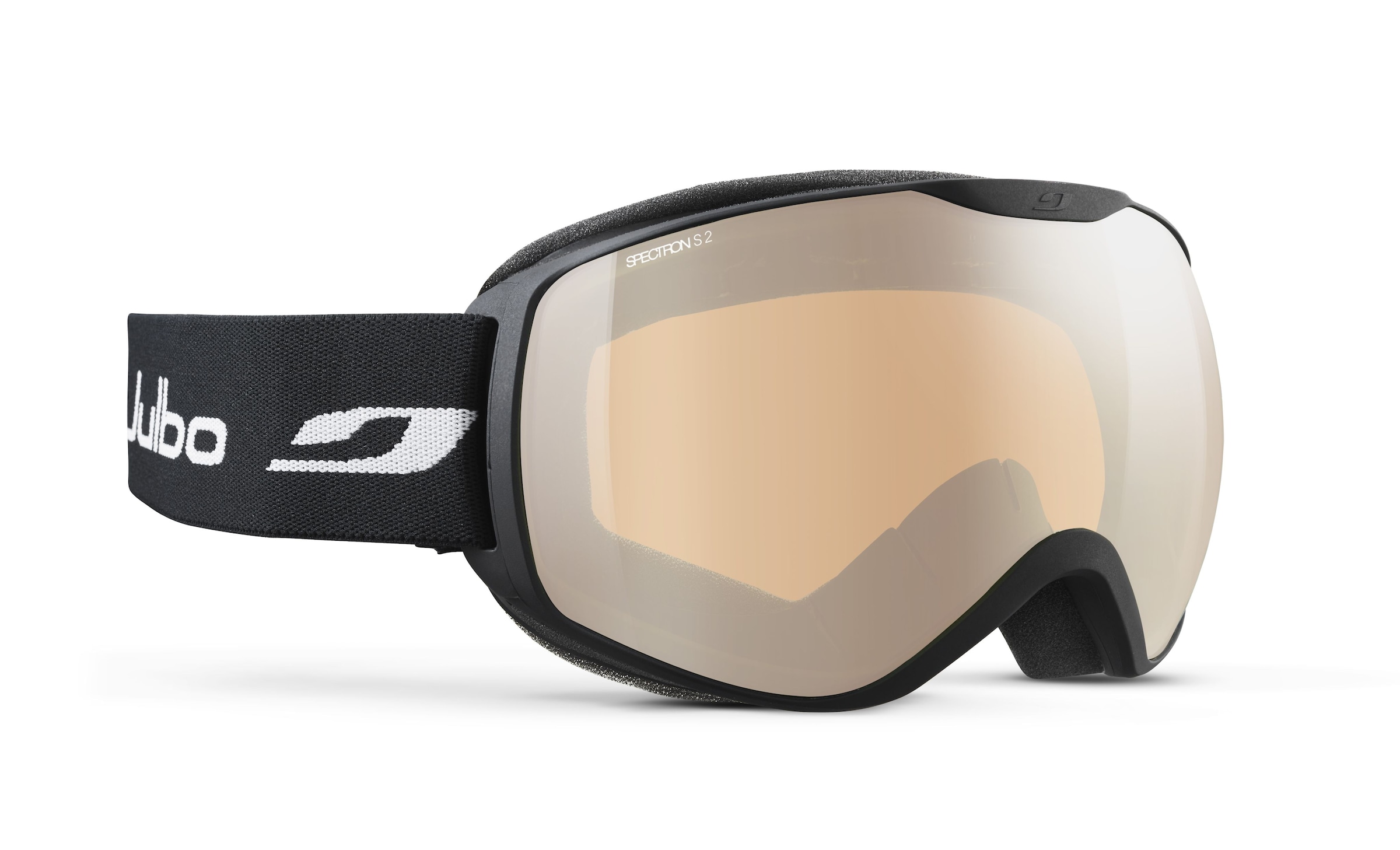Julbo J7452 Ison Unisex-Skibrille Vollrand Monoscheibe Kunststoff-Gestell, Schwarz
