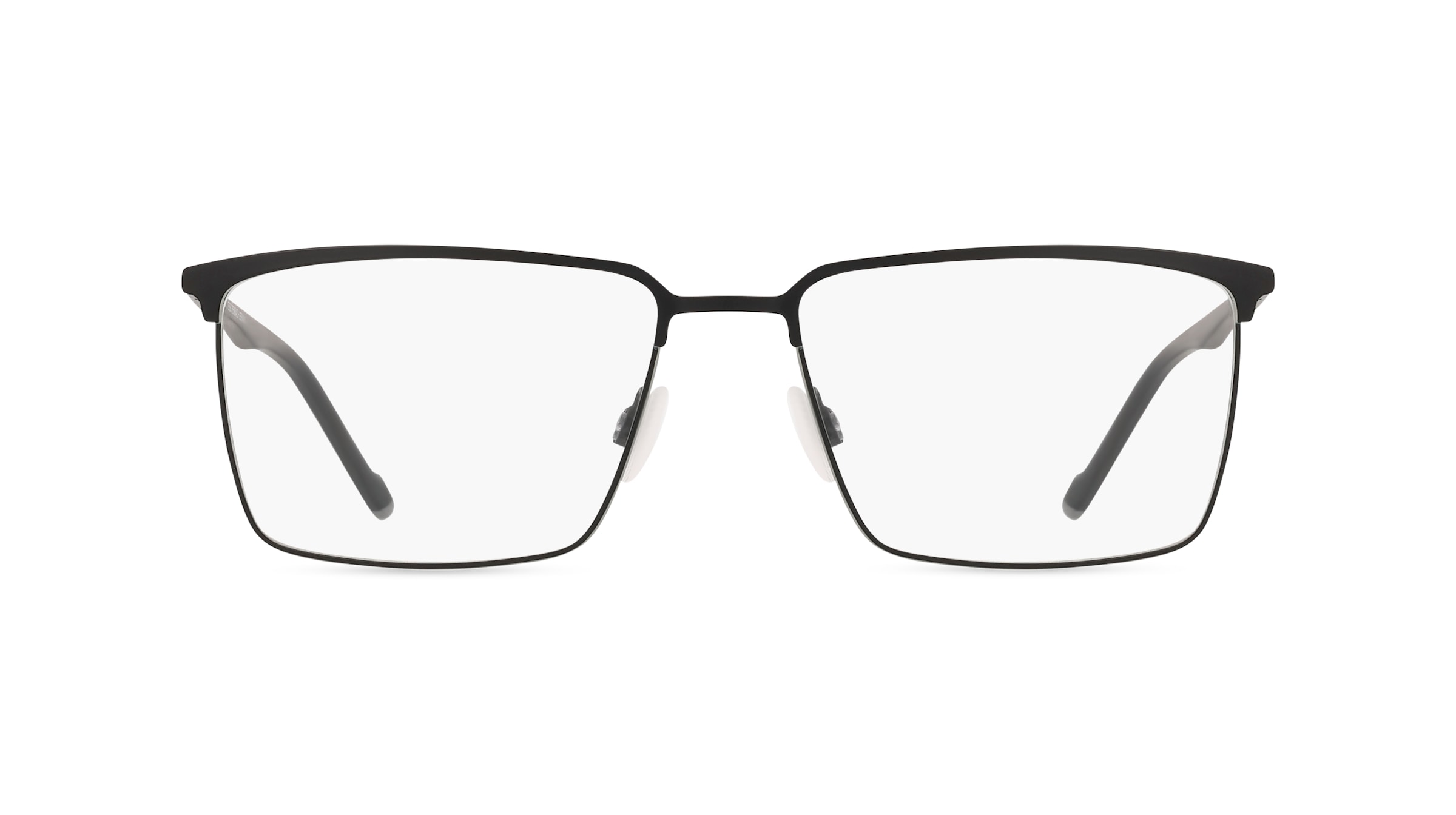 HUMPHREY’S eyewear 582388 Herren-Brille inkl. Gläser Vollrand Eckig Metall-Gestell 55mm/16mm/140mm, schwarz