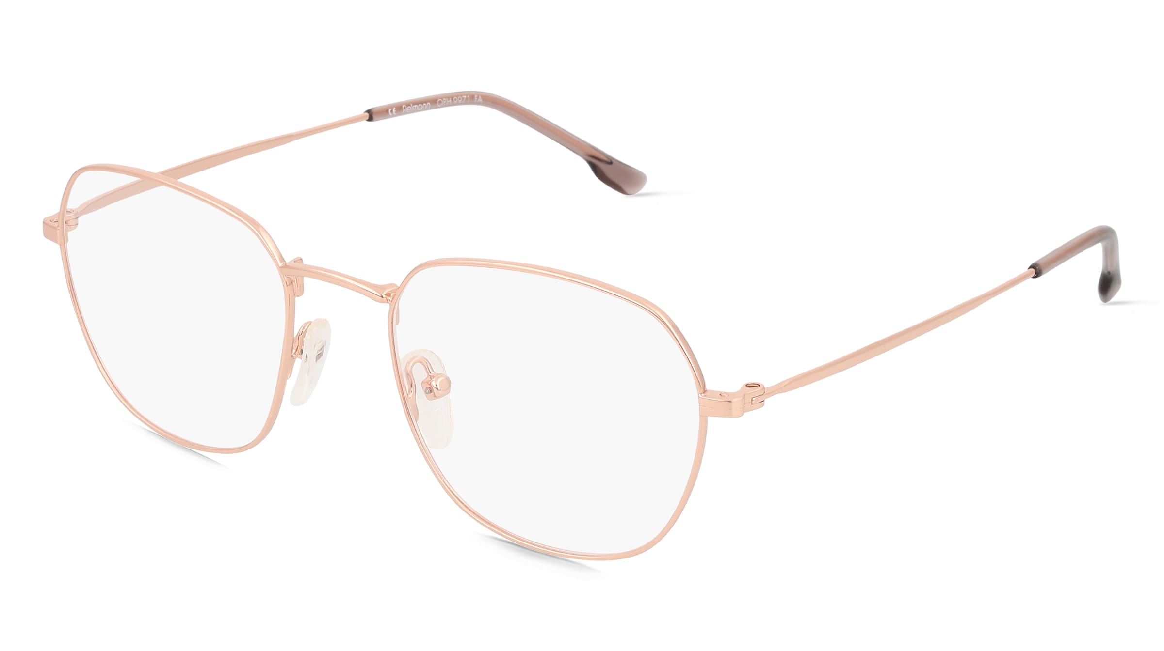 Fielmann OPH 9971 FA Damen-Brille inkl. Gläser Vollrand Geometrisch Edelstahl-Gestell 50/19/145, Pink