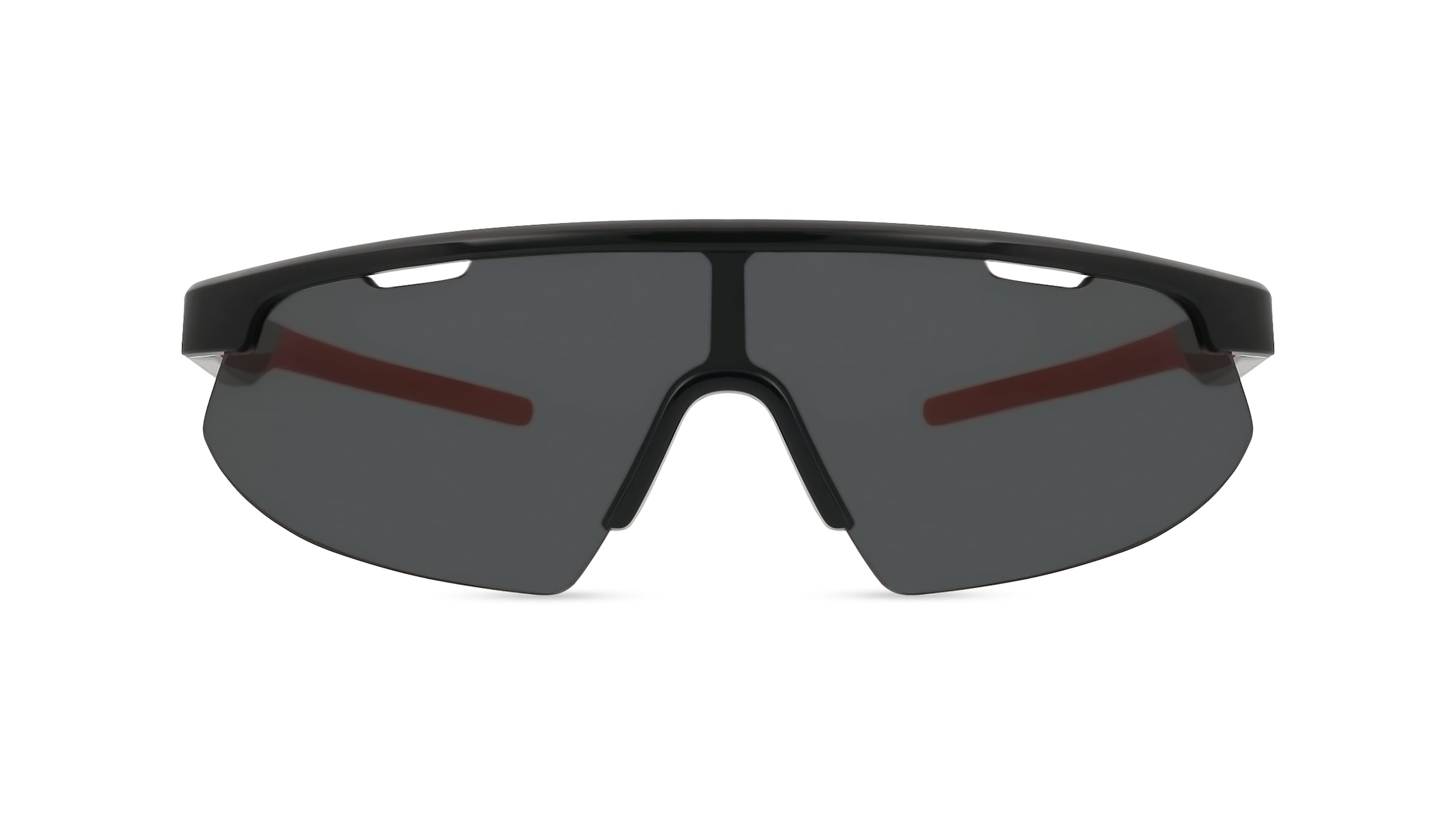 Scuderia Ferrari 0FZ6004U Damen-Sonnenbrille Randlos Eckig Kunststoff-Gestell, schwarz