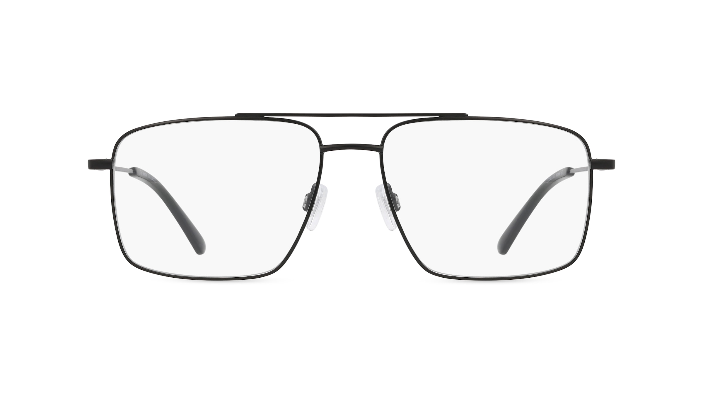 Fielmann OU 046 CL Herren-Brille inkl. Gläser Vollrand Eckig Edelstahl-Gestell 58mm/17mm/150mm, schwarz