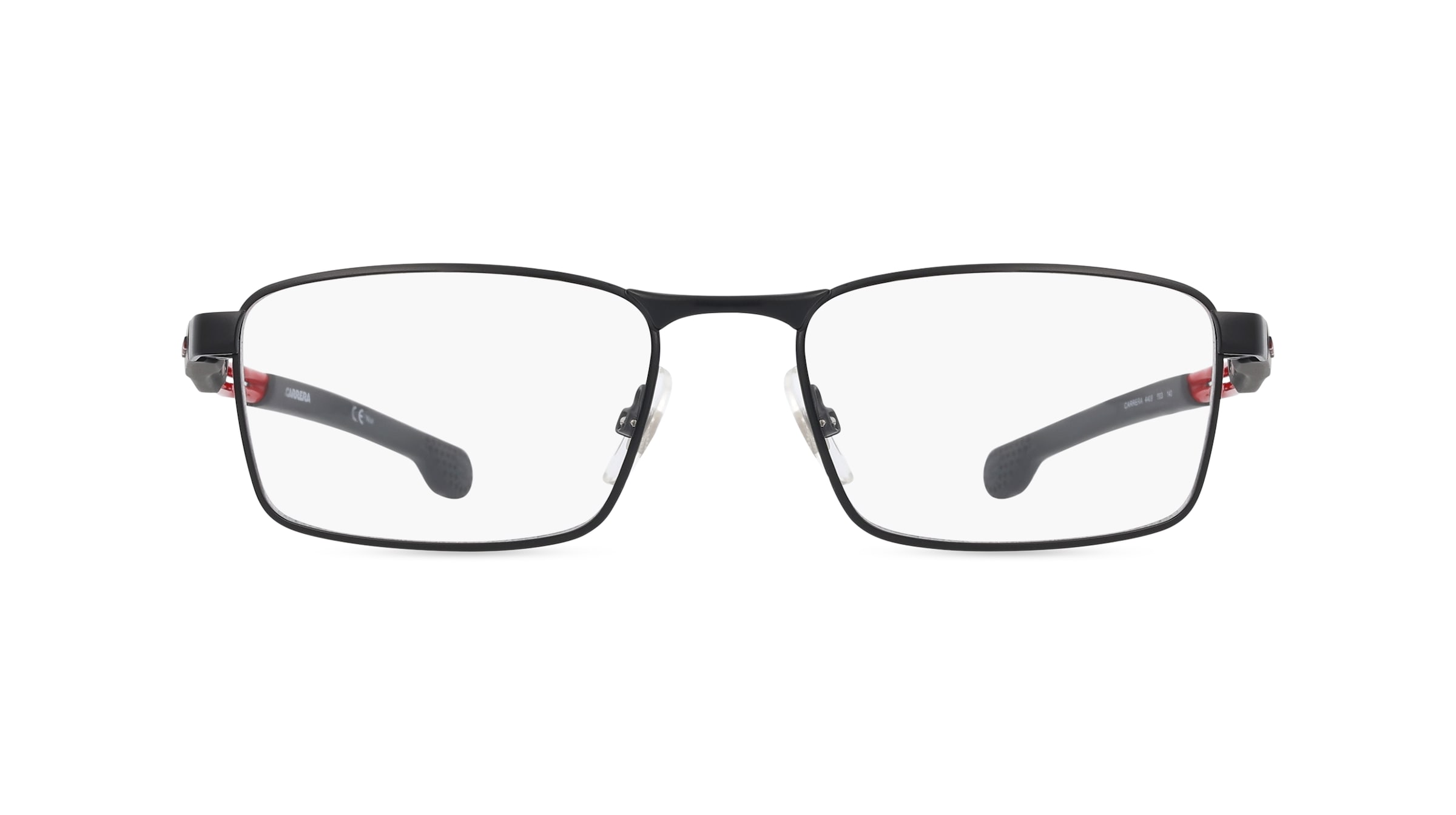 Carrera 4409 Herren-Brille inkl. Gläser Vollrand Eckig Metall-Gestell 54mm/17mm/140mm, schwarz