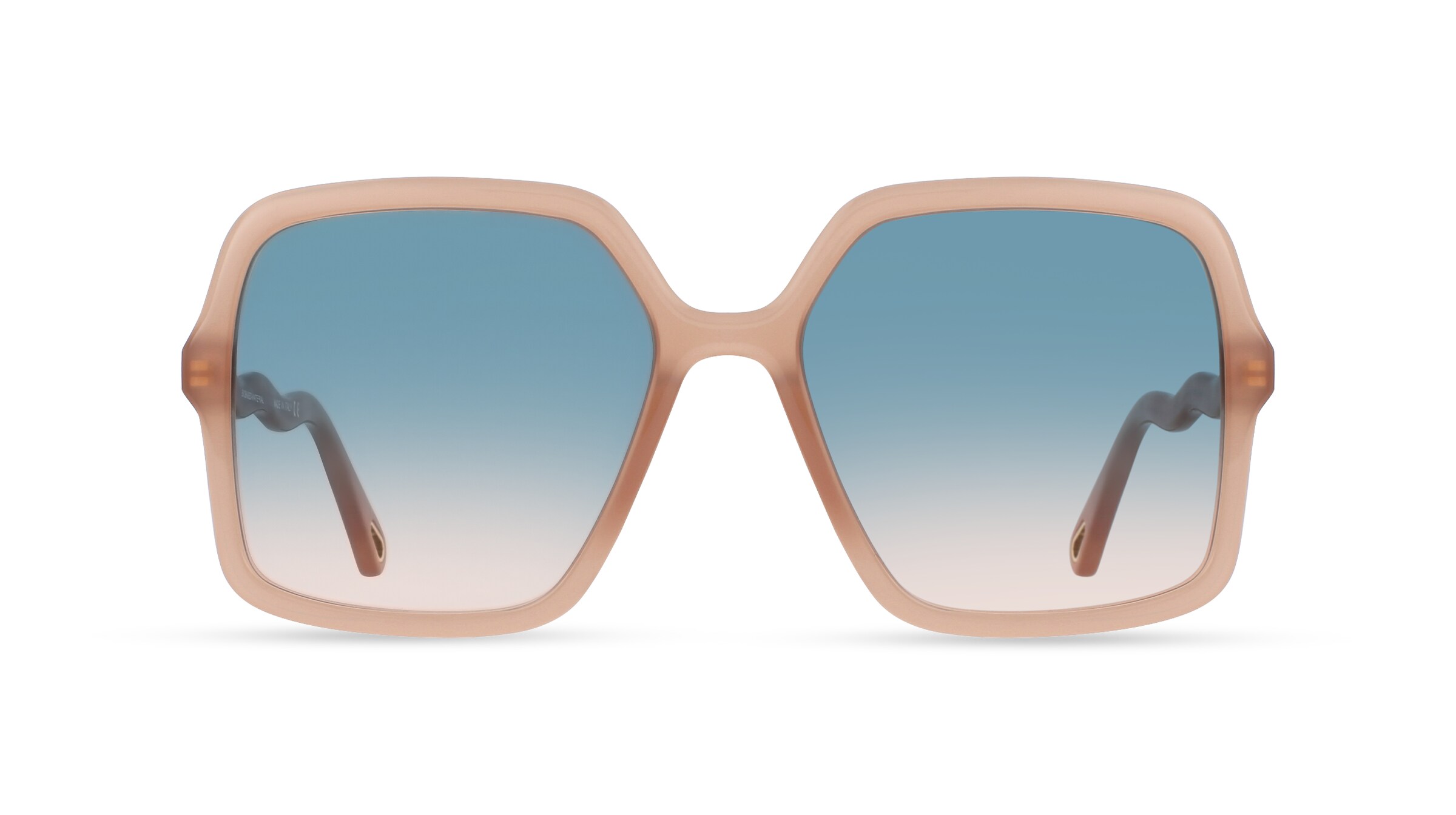 Chloé CH0086S Damen-Sonnenbrille Vollrand Eckig Bio-Acetat-Gestell, gelb