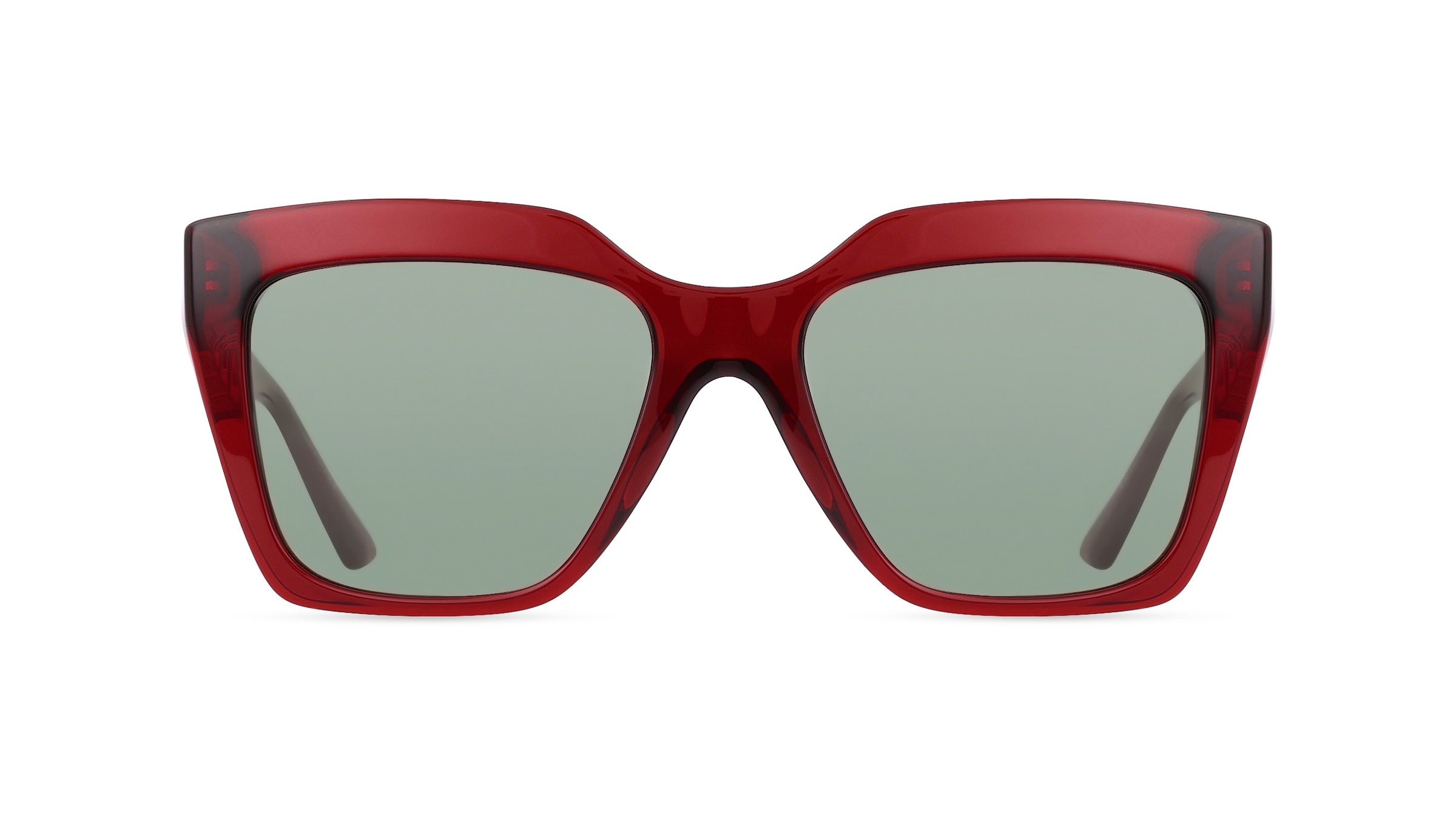 Versace VE4418 Damen-Sonnenbrille Vollrand Eckig Acetat-Gestell, rot