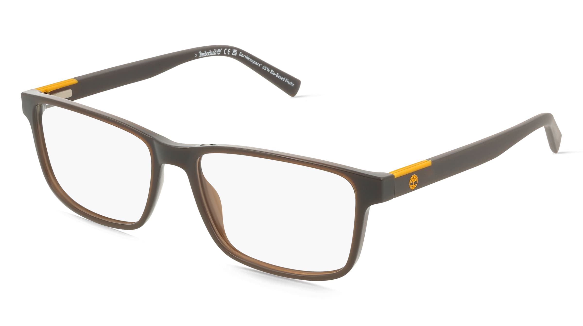 Timberland TB1797 Herren-Brille inkl. Gläser Vollrand Eckig Acetat-Gestell 55/16/145, Braun