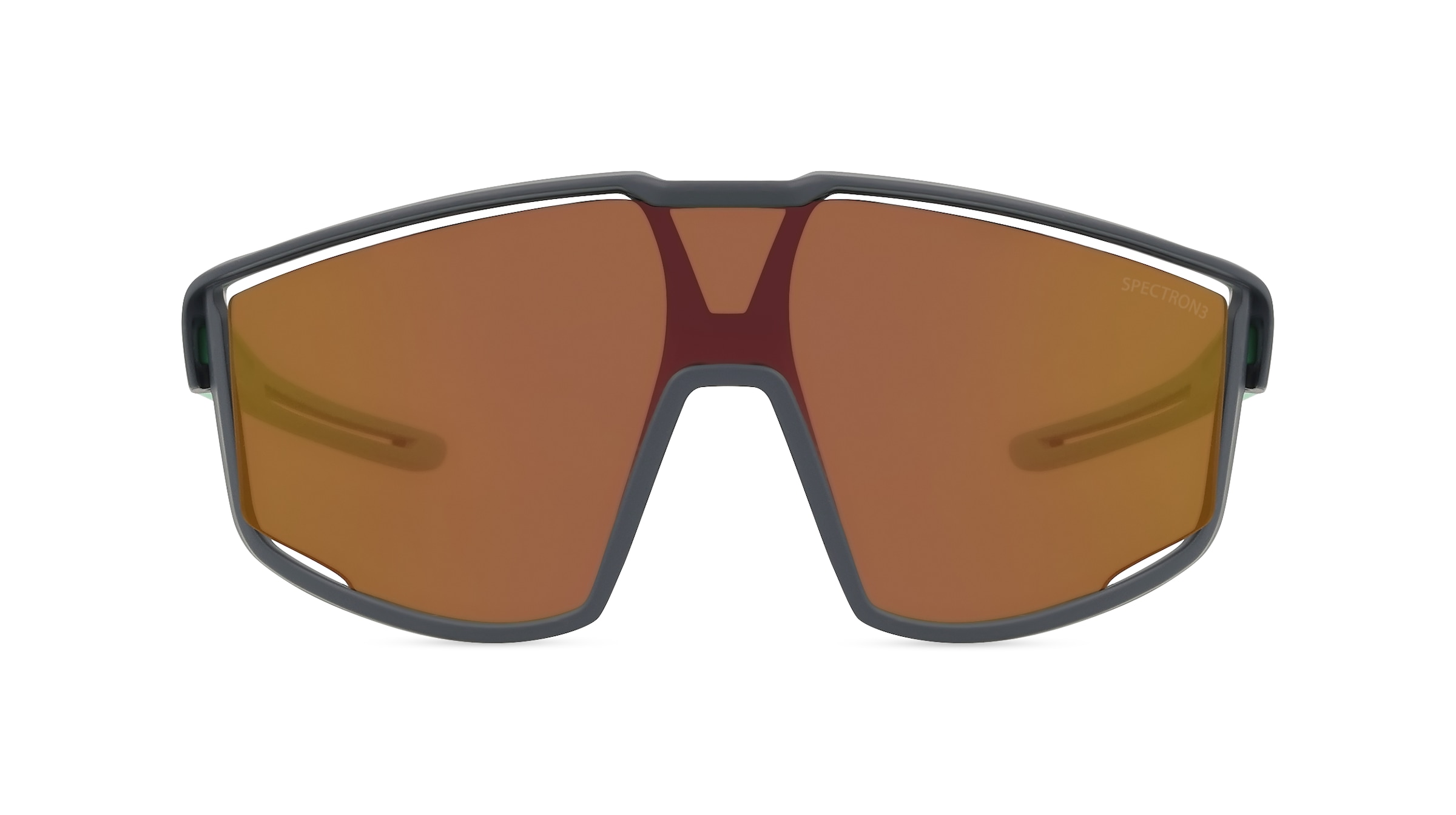 Julbo FURY S Jugend-Sonnenbrille Vollrand Monoscheibe Kunststoff-Gestell, grau