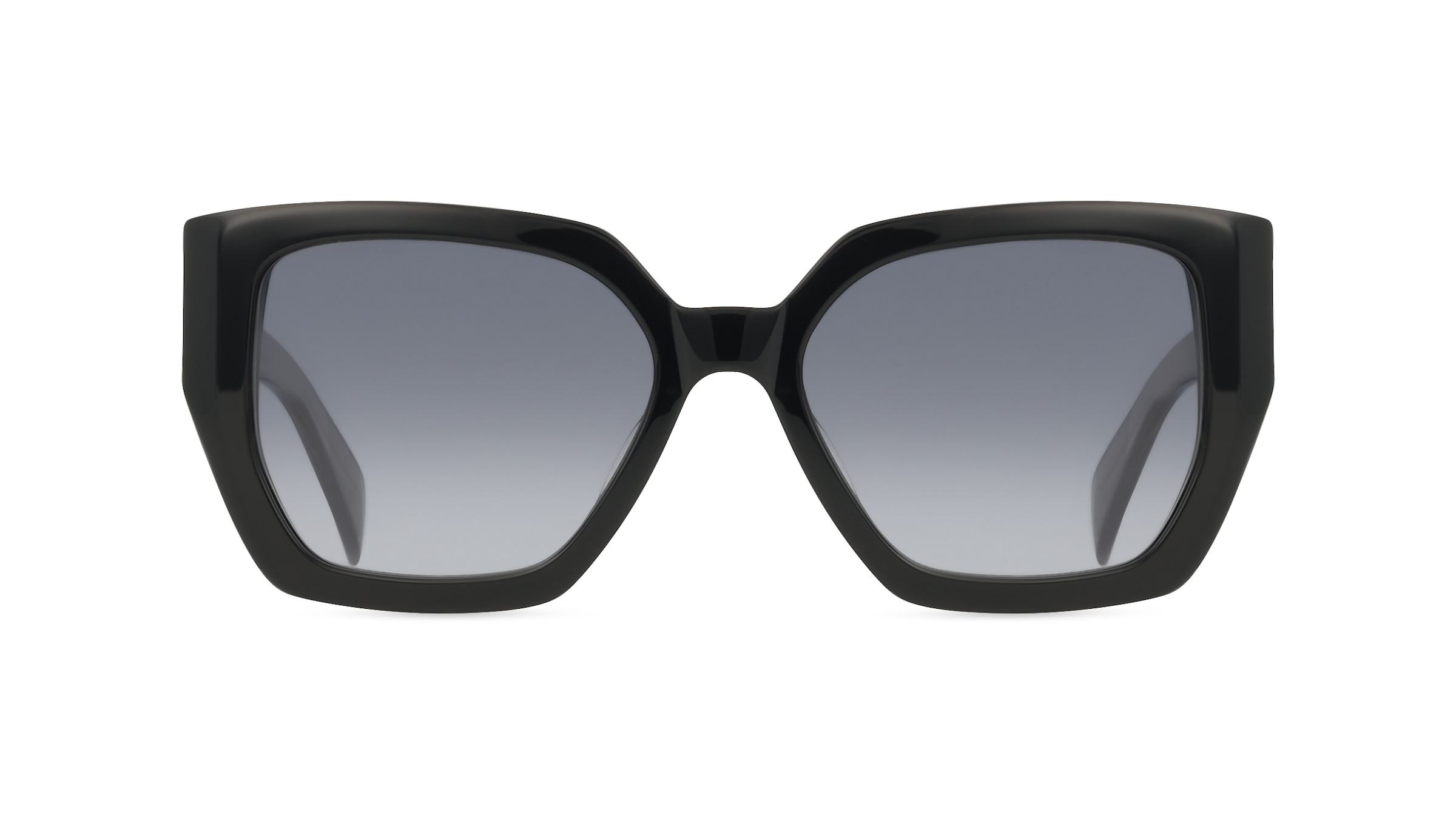 Rag & Bone RNB1052/S Damen-Sonnenbrille Vollrand Achteckig Acetat-Gestell, schwarz