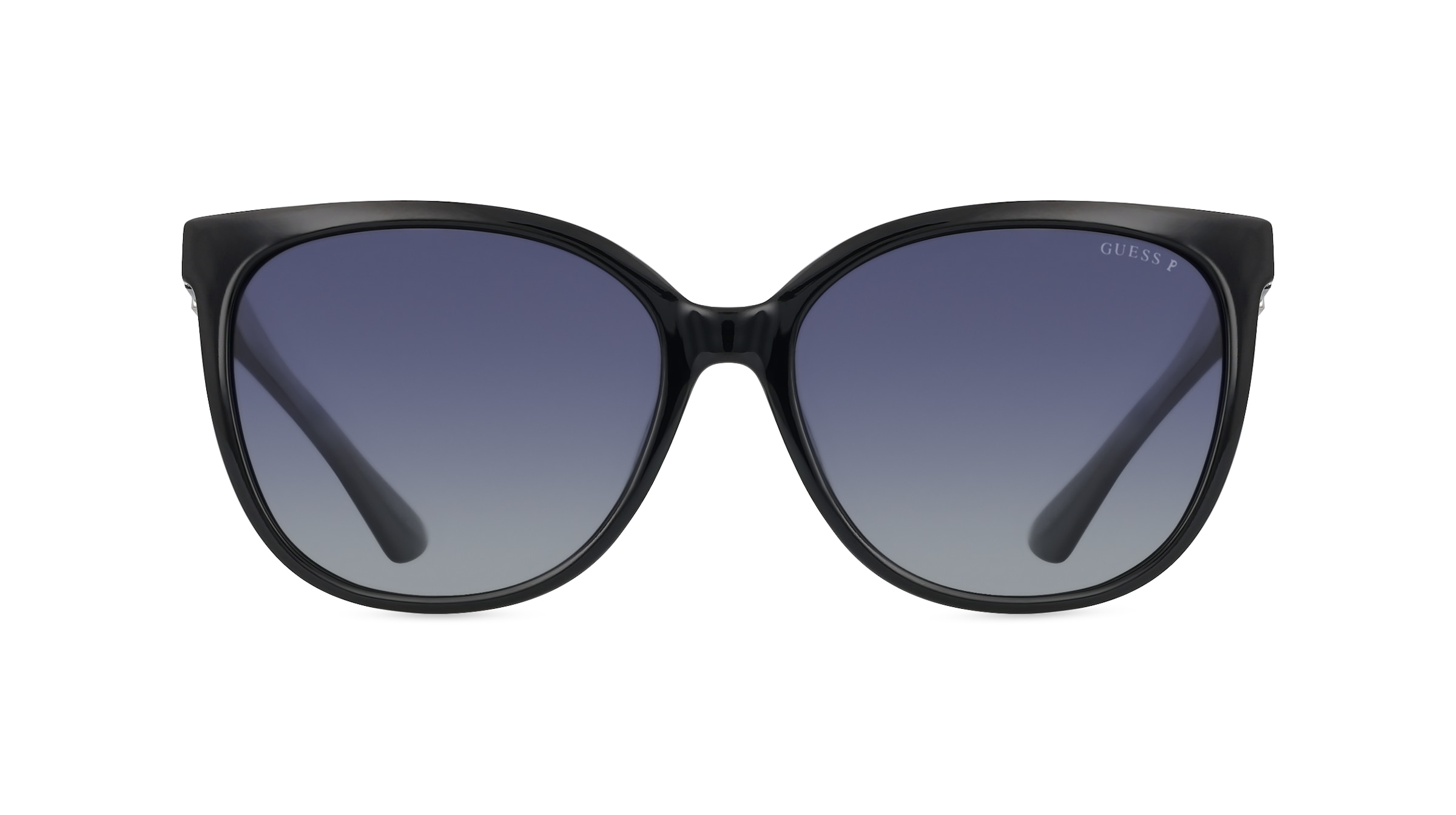 Guess GU7864 Damen-Sonnenbrille Vollrand Butterfly Kunststoff-Gestell, schwarz