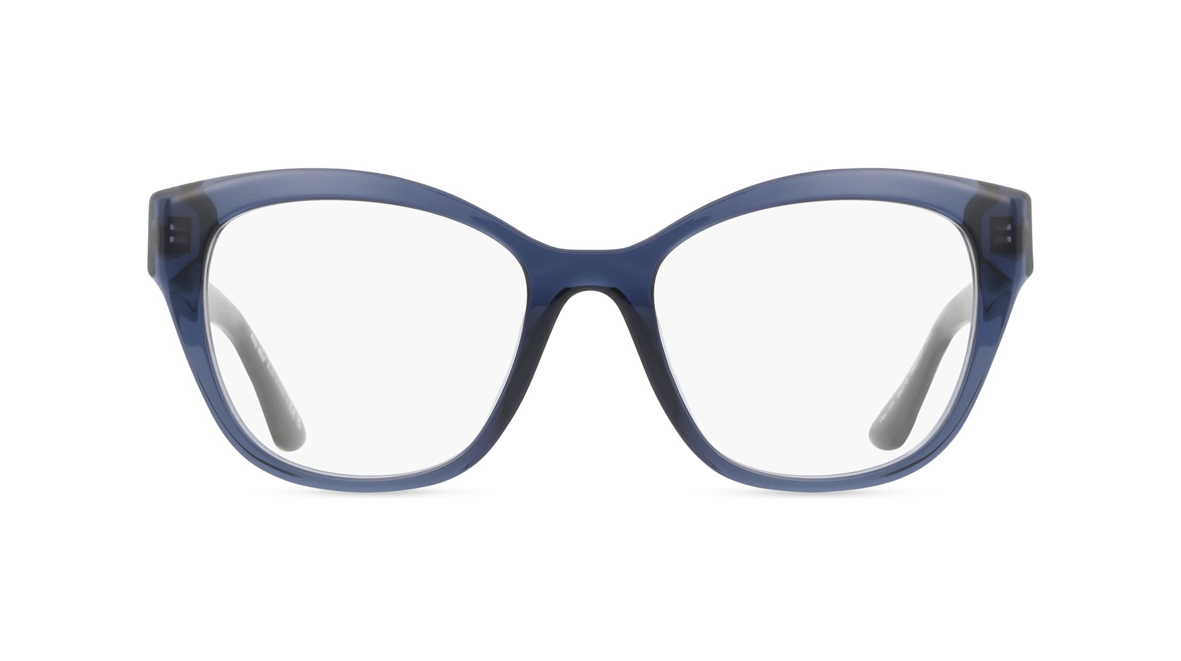 Miu Miu MU05XV Damen-Brille inkl. Gläser Vollrand Eckig Acetat-Gestell 54mm/19mm/140mm, blau