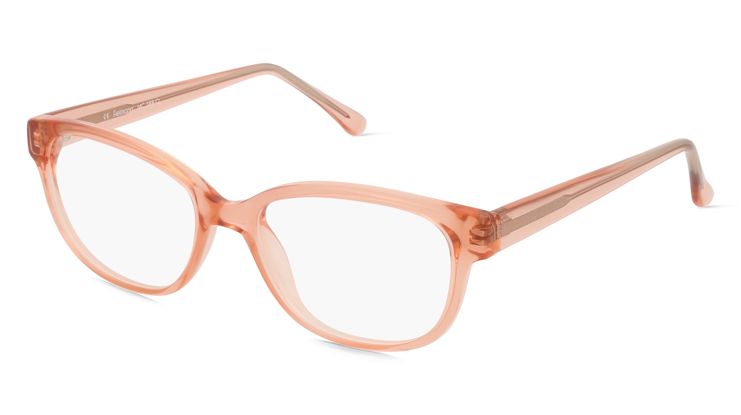 Fielmann MC 588 CL Damen-Brille inkl. Gläser Vollrand Oval Propionat-Gestell 50mm/16mm/135mm, pink